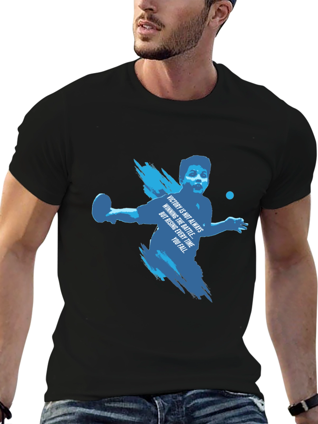Motivational Table Tennis Graphic Tee