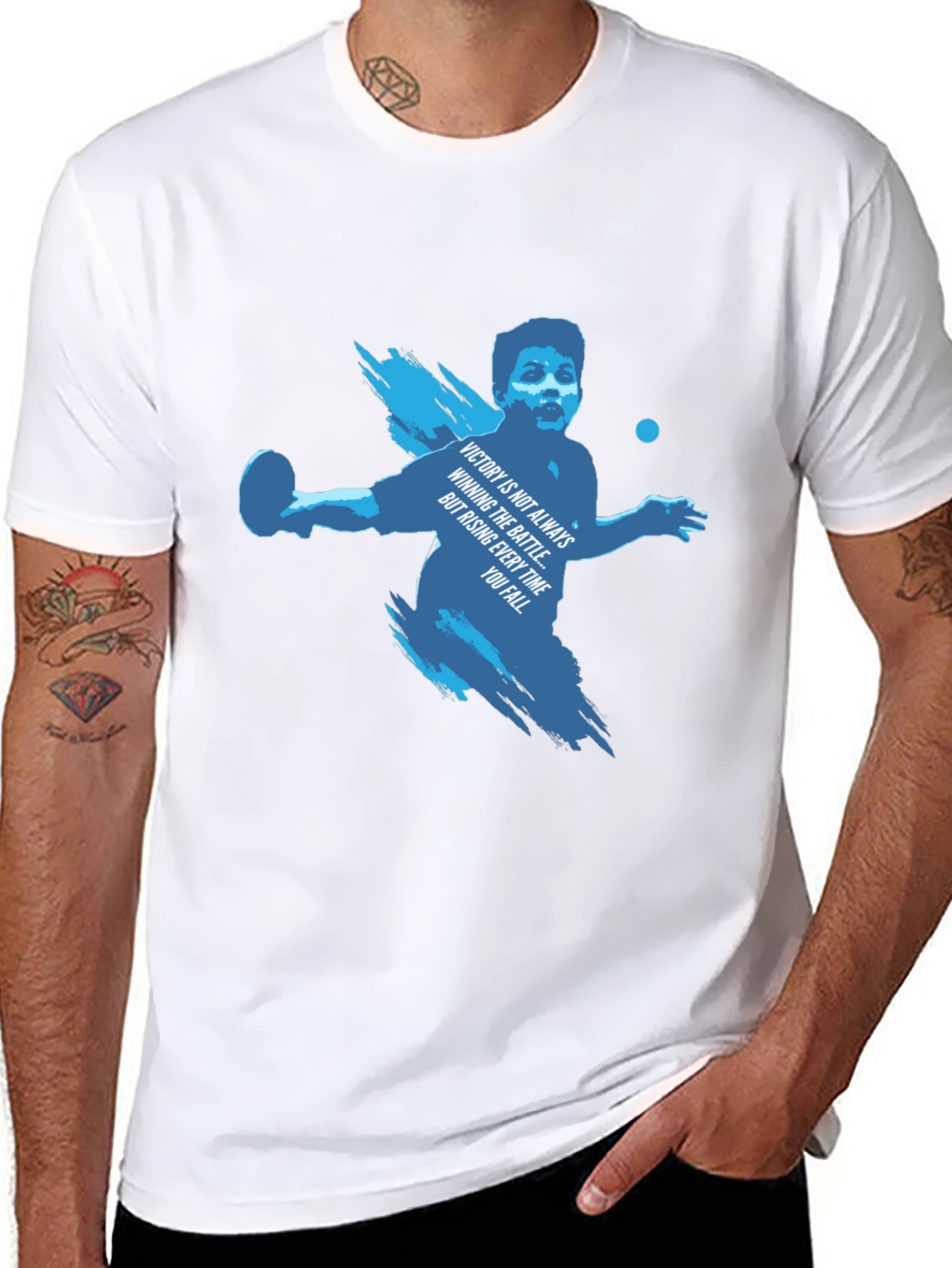 Motivational Table Tennis Graphic Tee