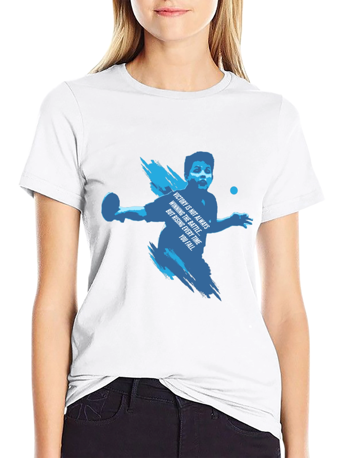 Motivational Table Tennis Graphic Tee