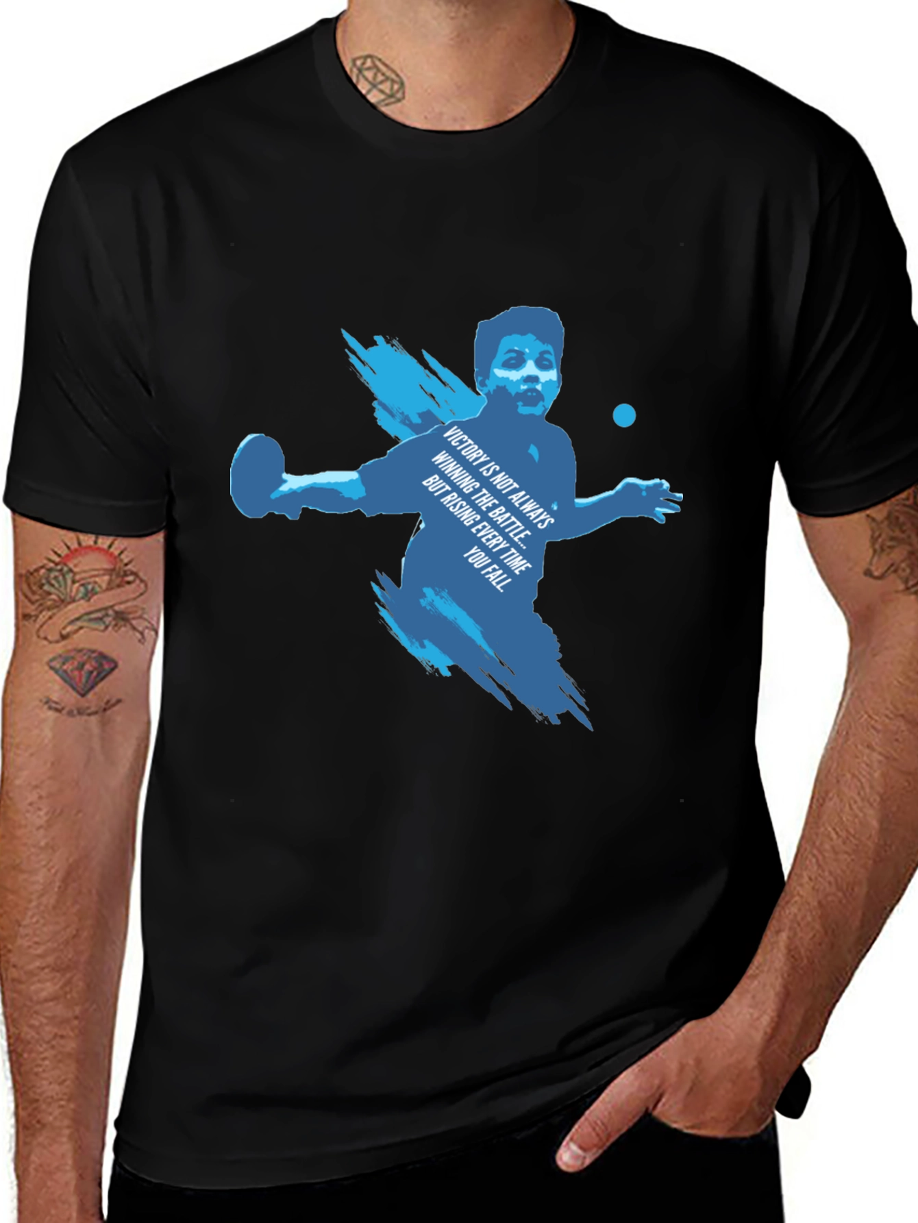 Motivational Table Tennis Graphic Tee