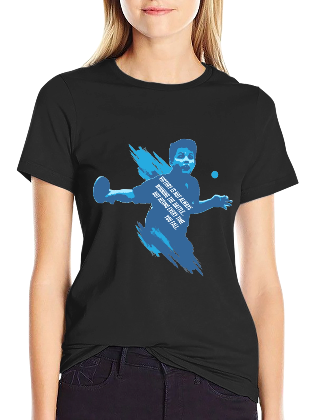 Motivational Table Tennis Graphic Tee