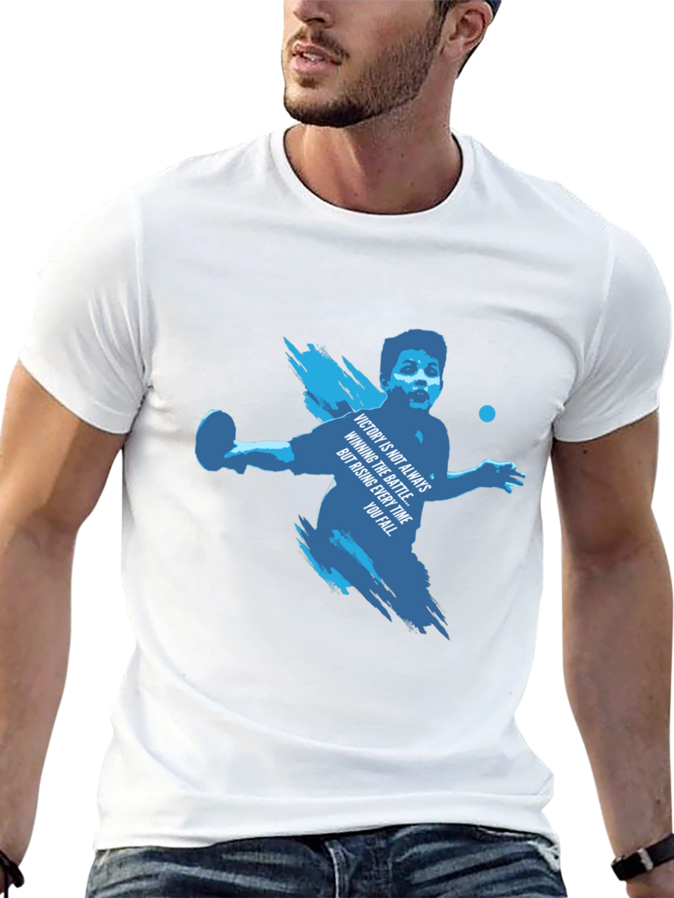 Motivational Table Tennis Graphic Tee