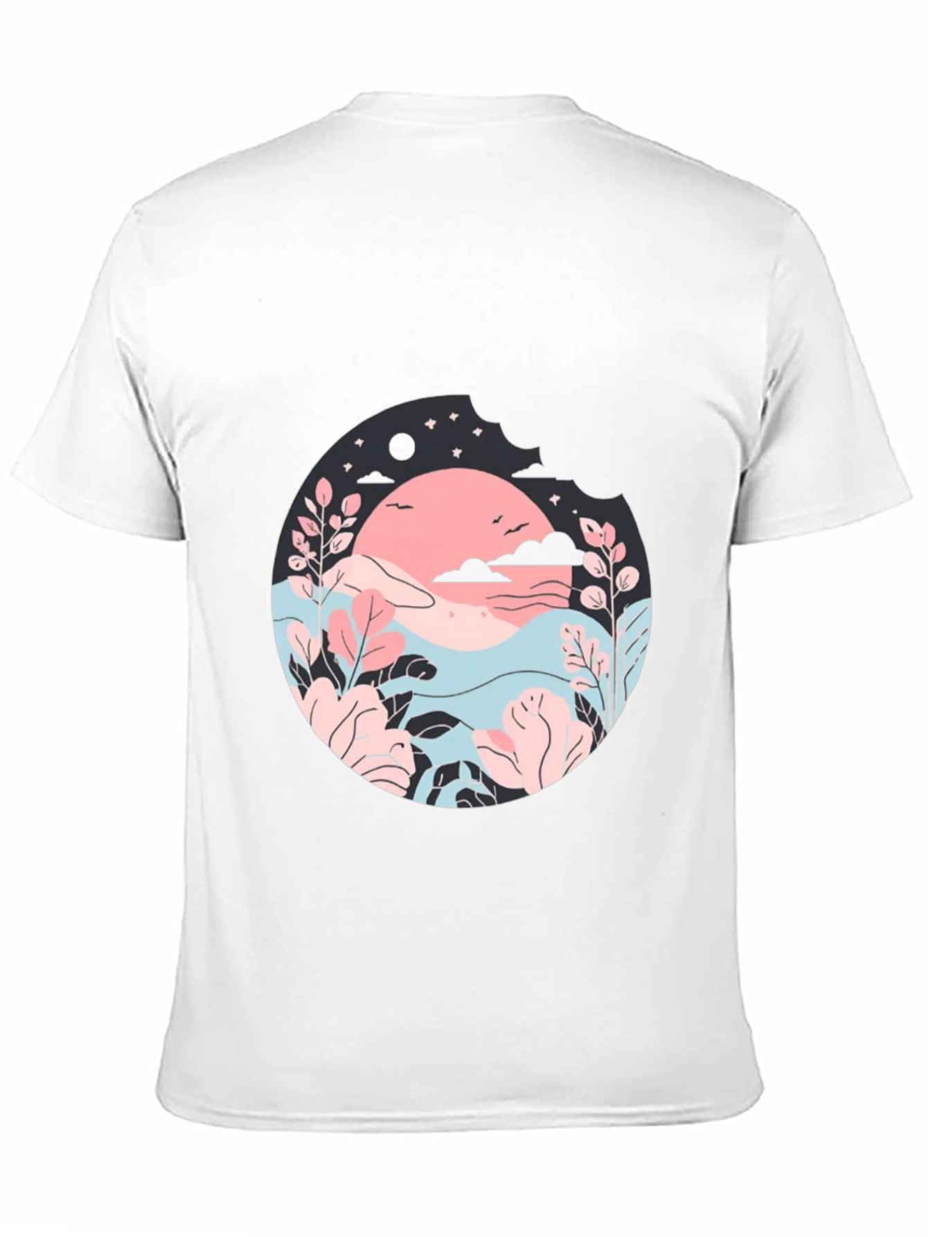 Nature Inspired Graphic T-Shirt - Black