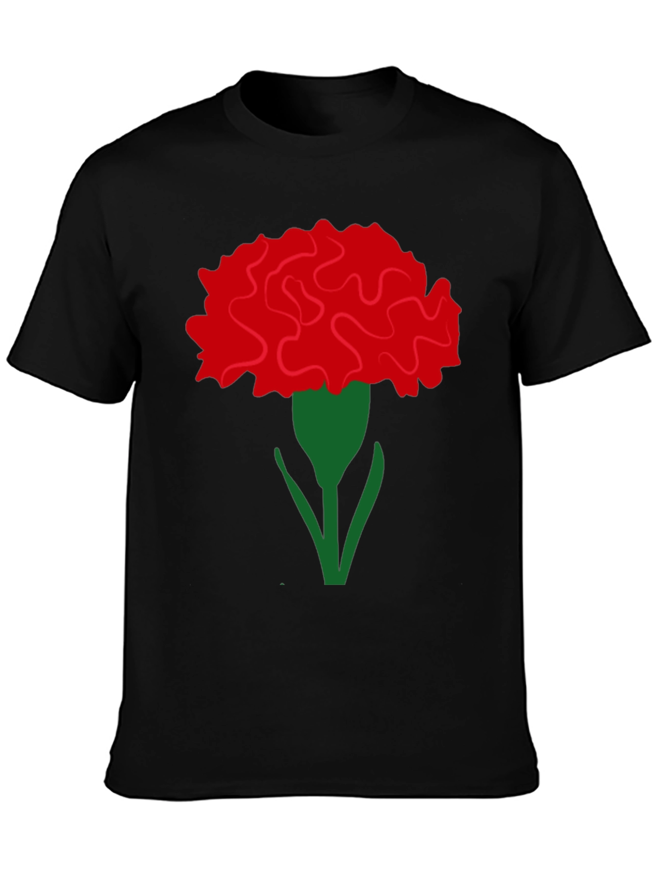 Floral Carnation Graphic Tee - Stylish & Unique