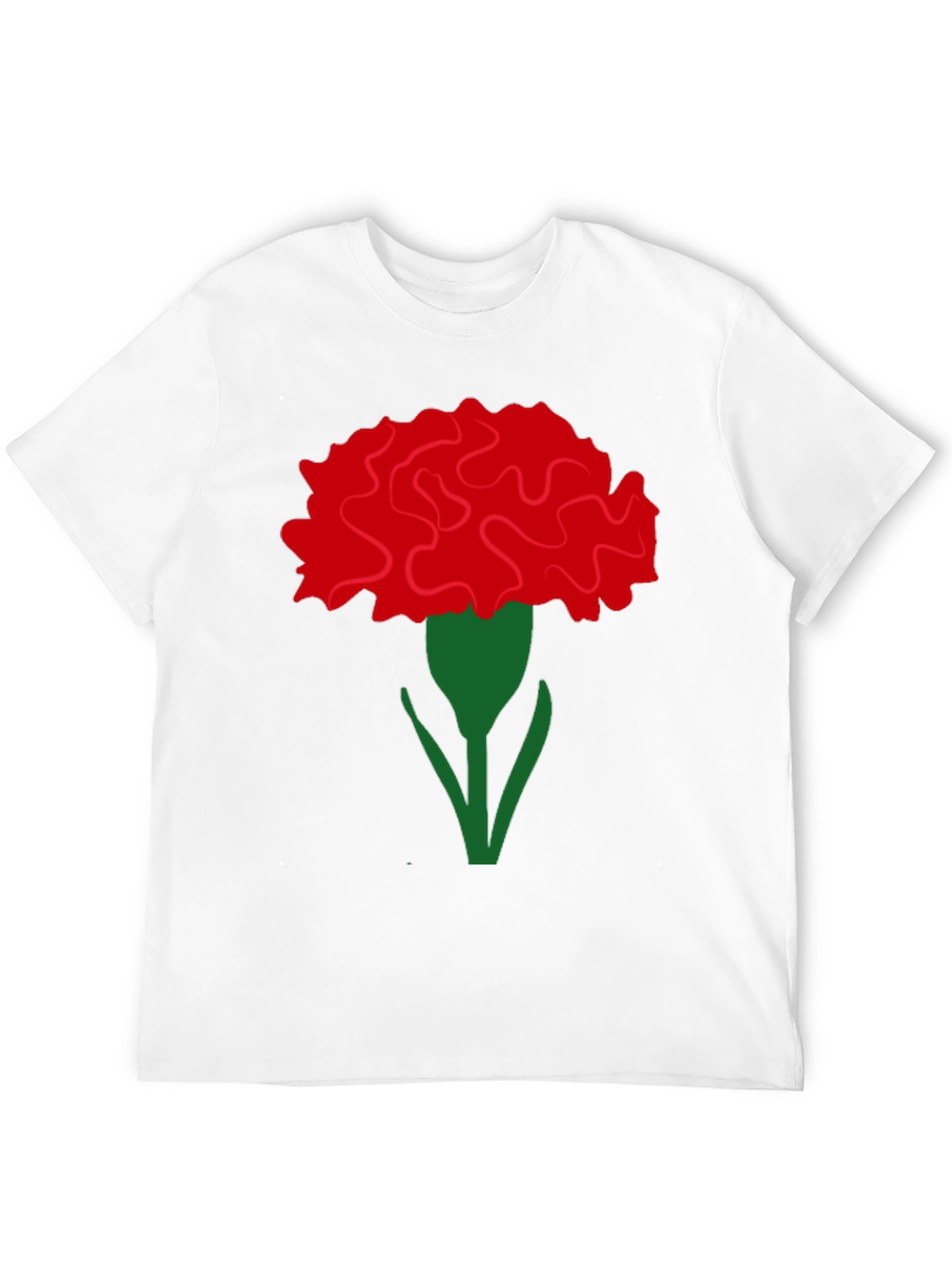 Floral Carnation Graphic Tee - Stylish & Unique