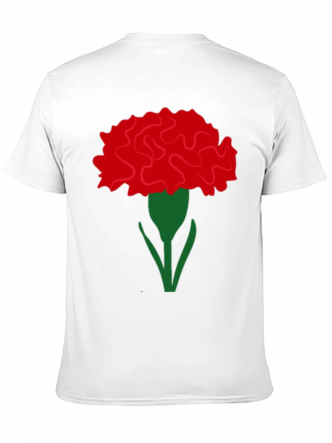 Floral Carnation Graphic Tee - Stylish & Unique