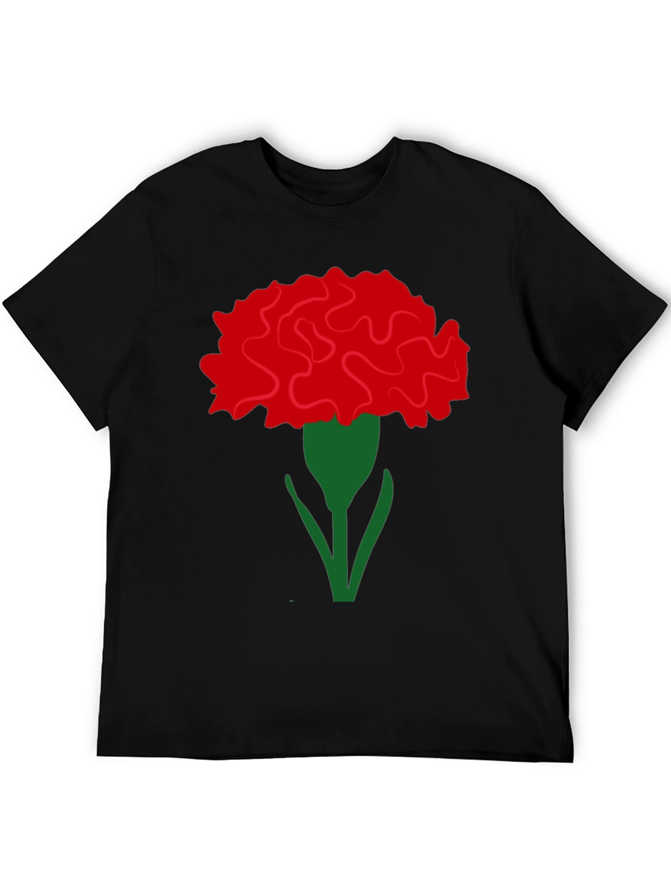 Floral Carnation Graphic Tee - Stylish & Unique