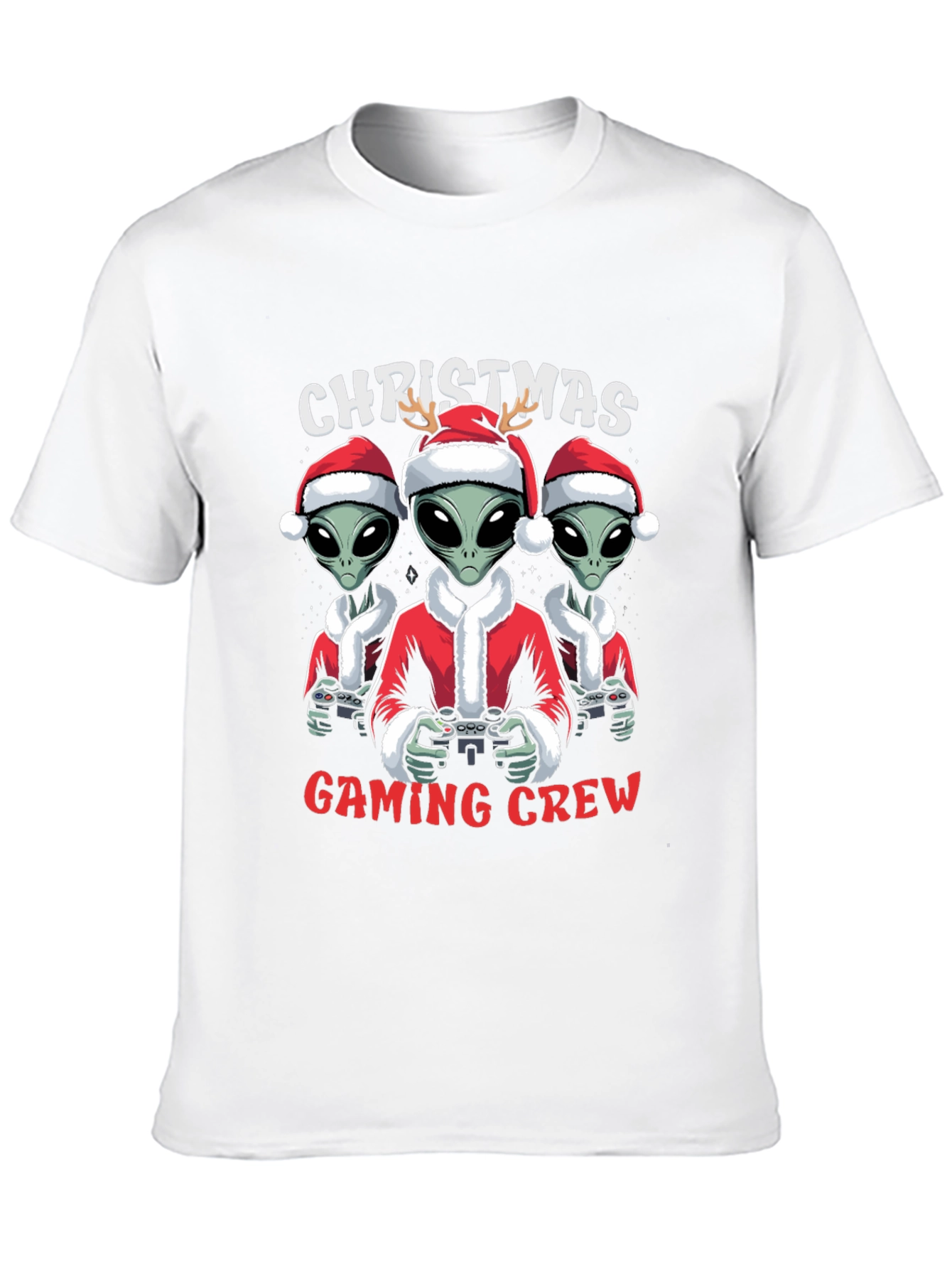 Christmas Alien Gaming Crew T-Shirt