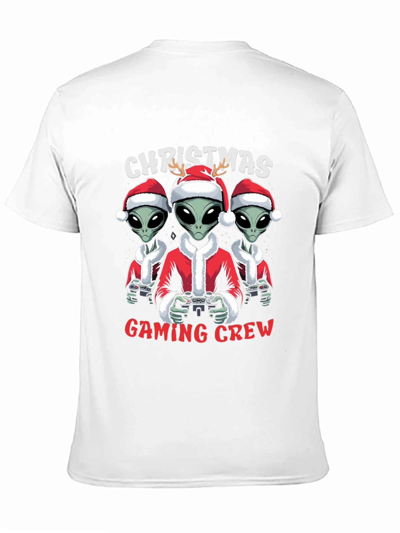 Christmas Alien Gaming Crew T-Shirt