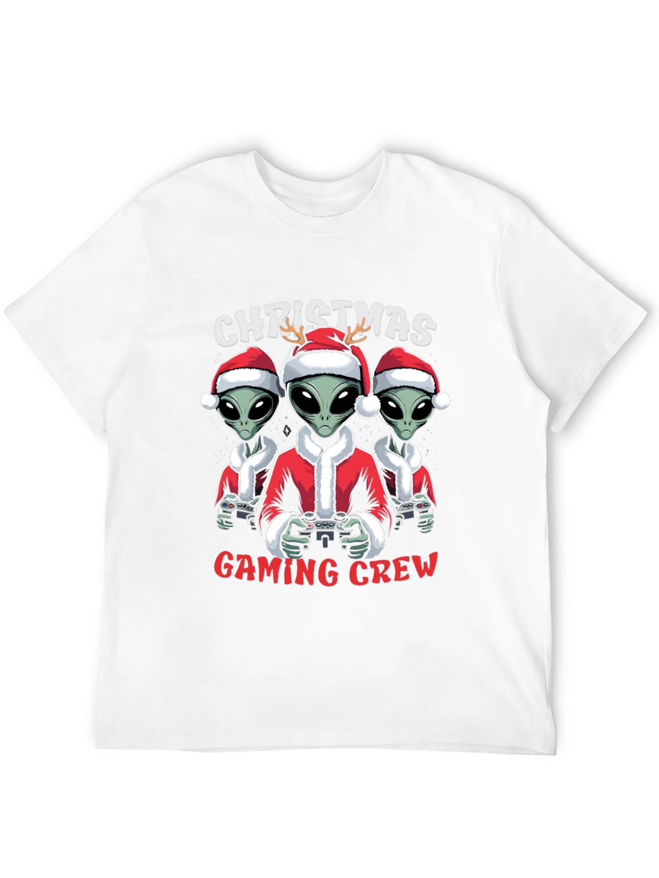 Christmas Alien Gaming Crew T-Shirt