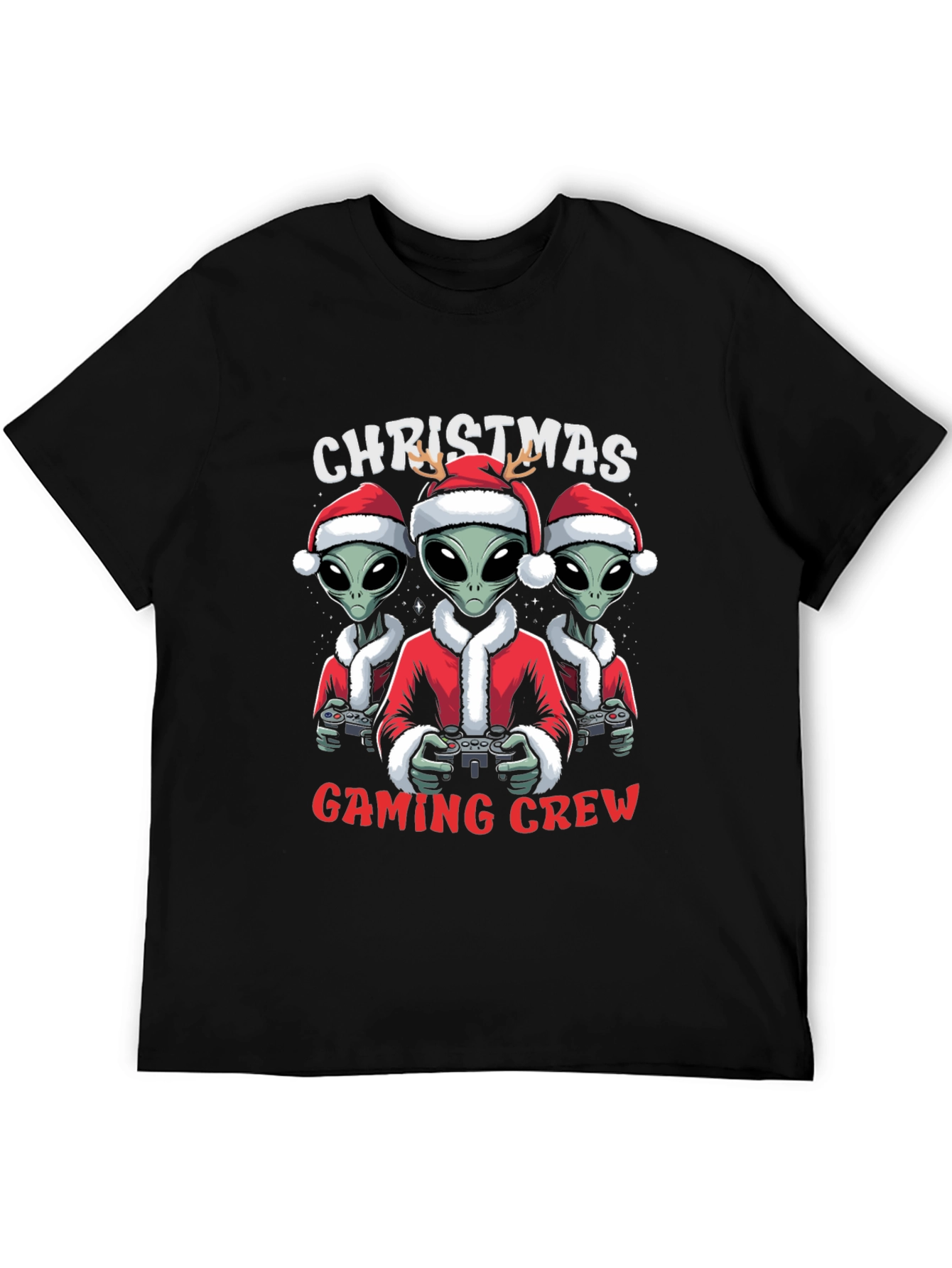 Christmas Alien Gaming Crew T-Shirt