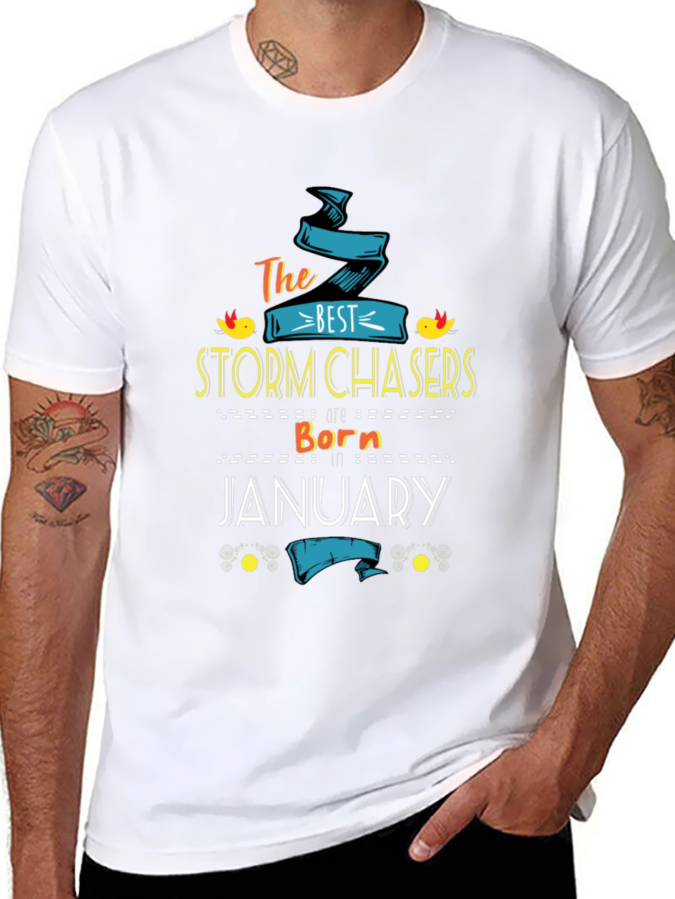 Storm Chasers Born in January T-Shirt