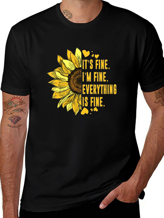 Its Fine Sunflower Graphic Tee