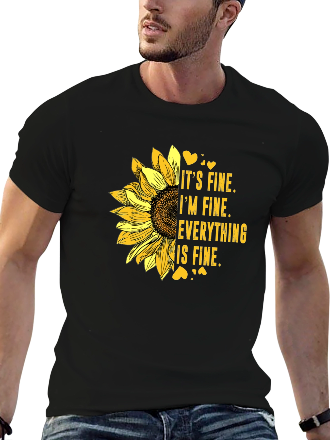 Its Fine Sunflower Graphic Tee