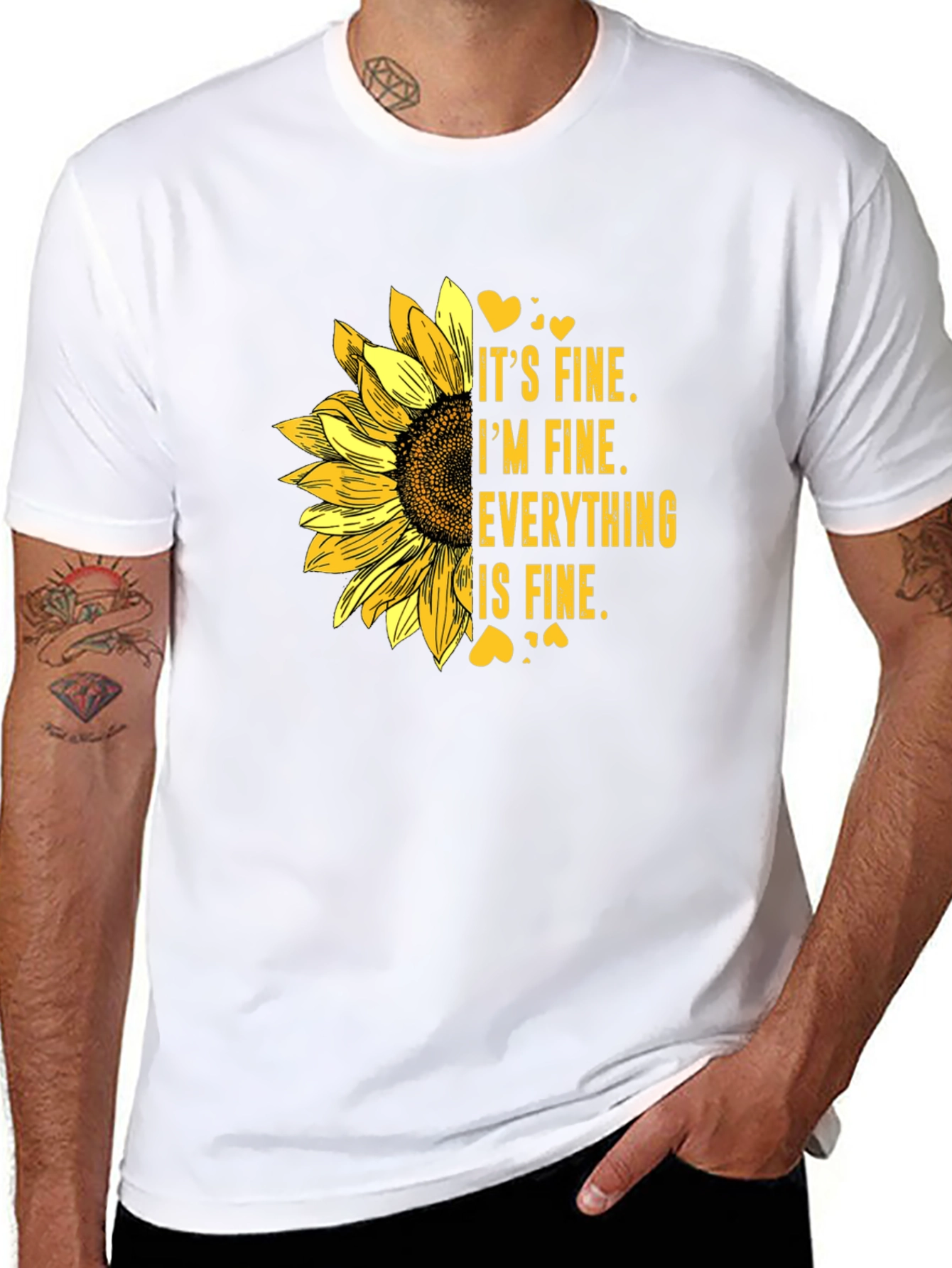 Its Fine Sunflower Graphic Tee