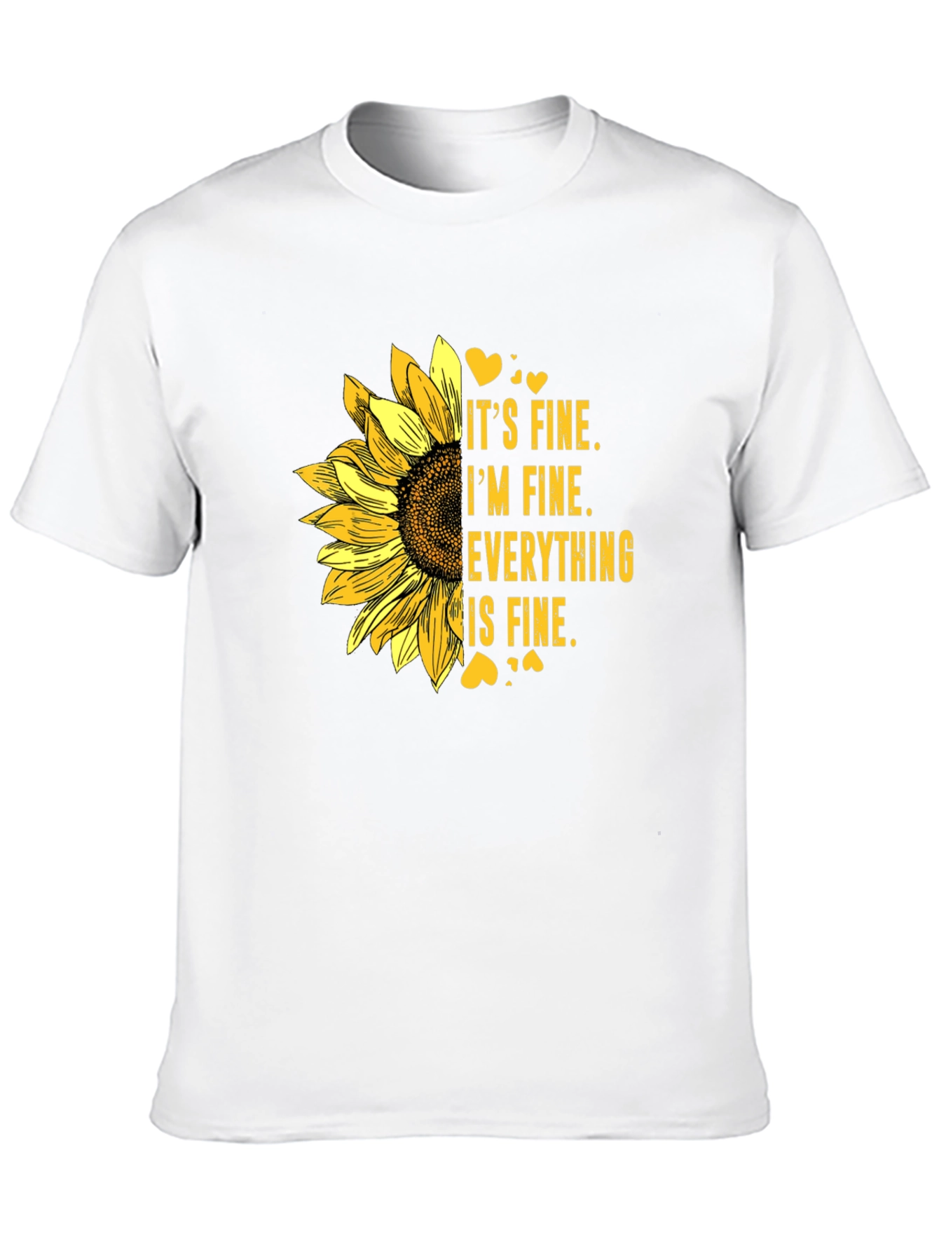 Its Fine Sunflower Graphic Tee