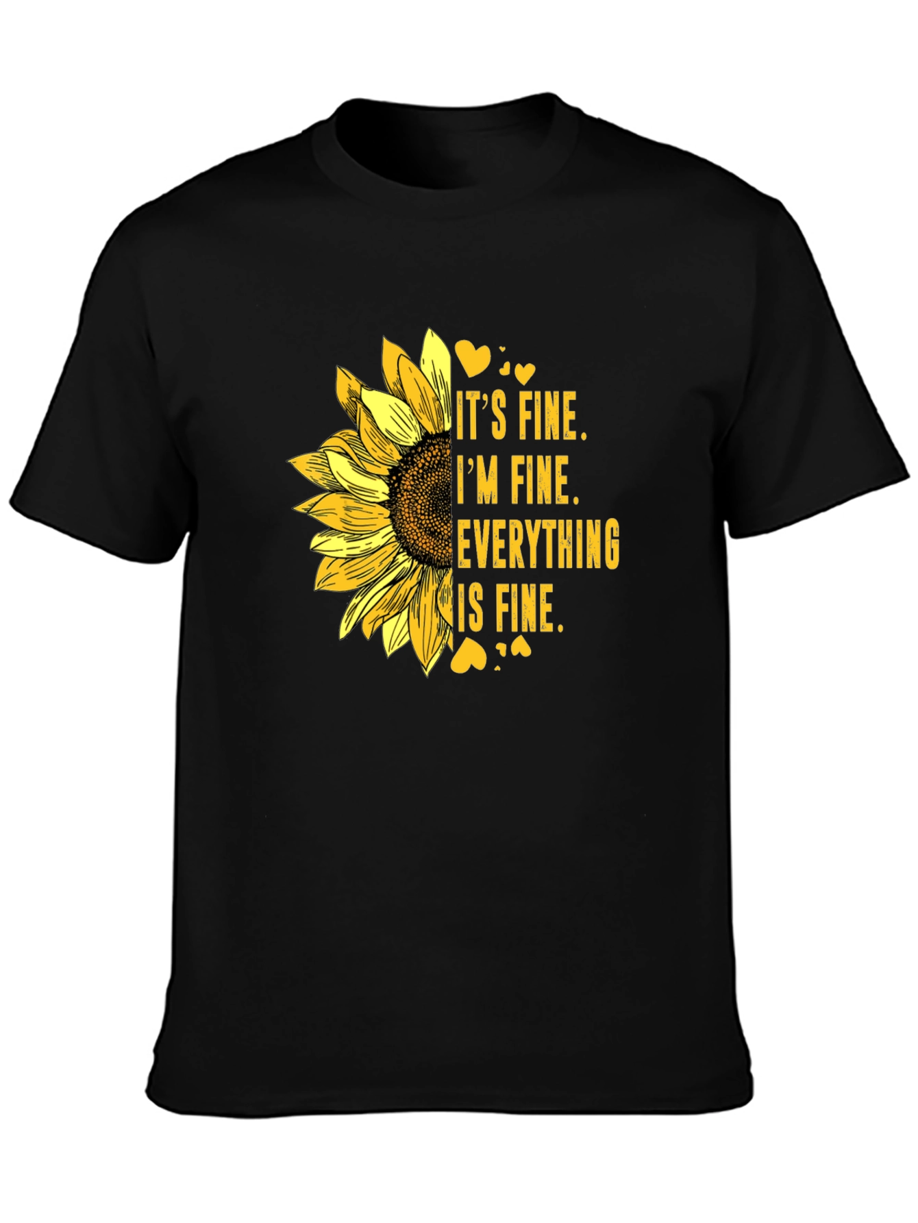 Its Fine Sunflower Graphic Tee