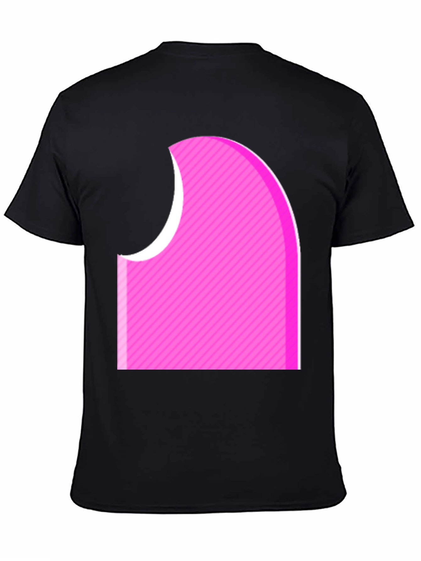 Abstract Pink Graphic Tee - Modern Casual Style