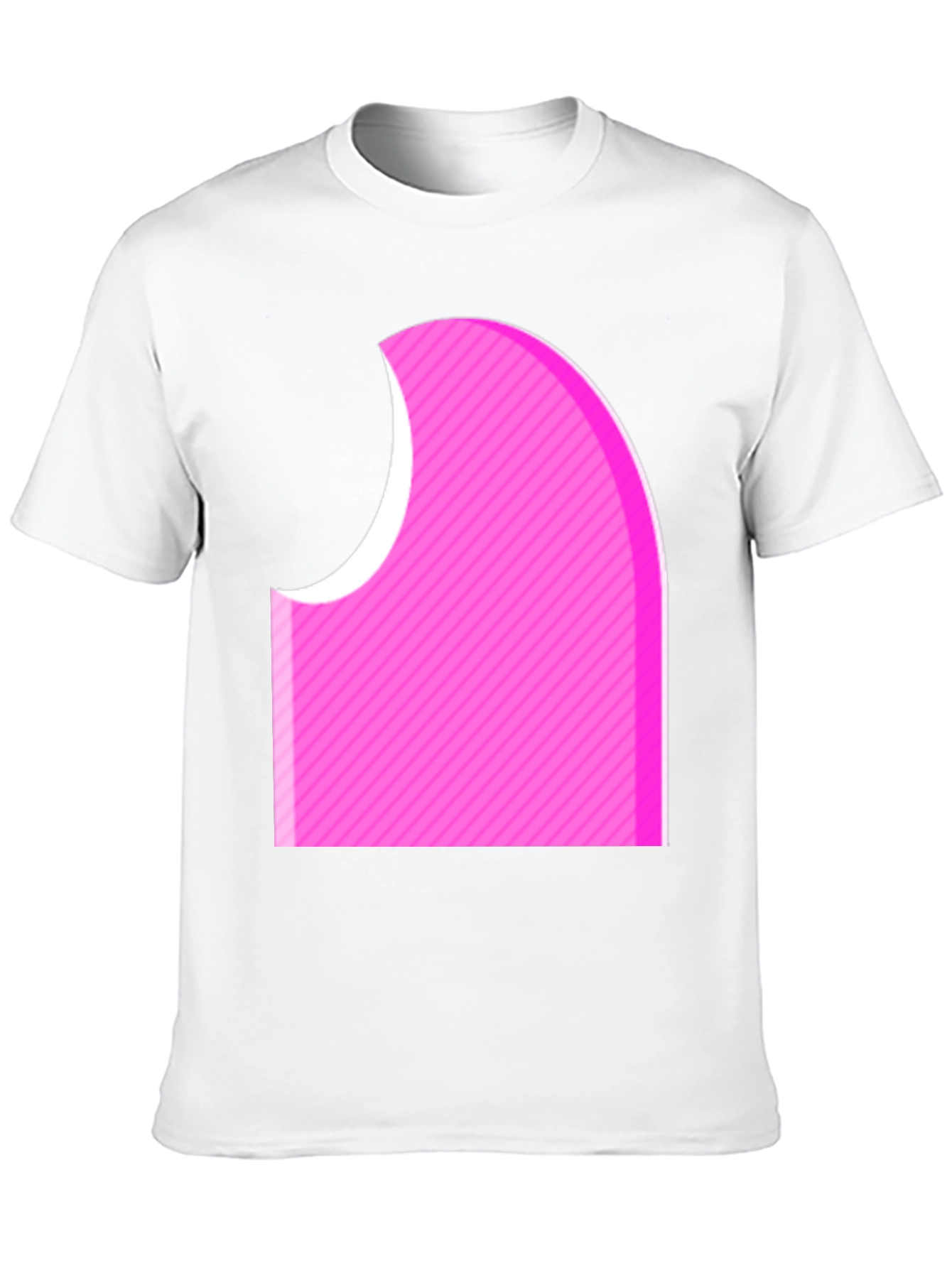 Abstract Pink Graphic Tee - Modern Casual Style