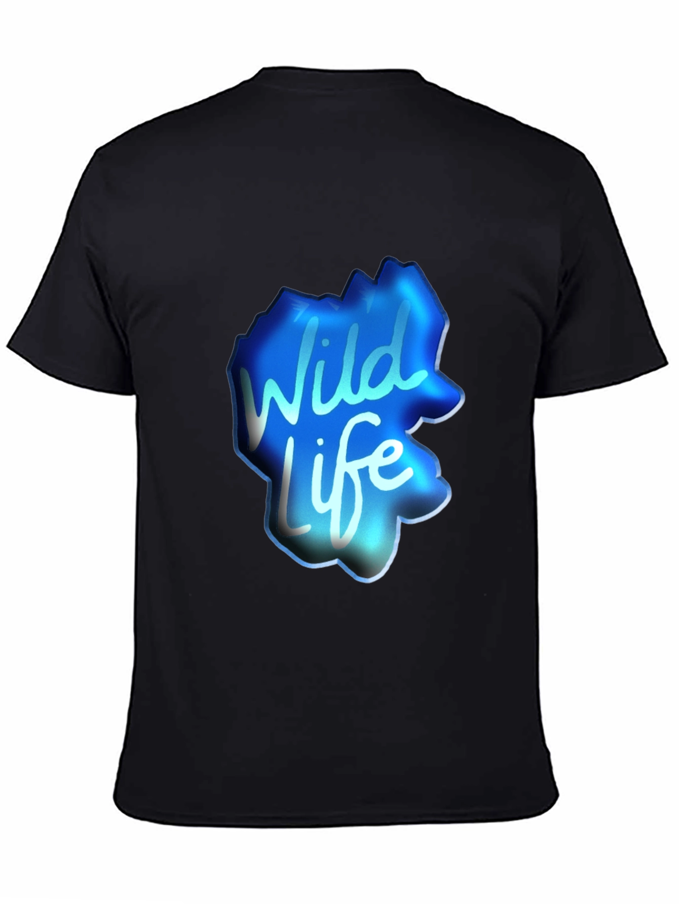 Wildlife Graphic T-Shirt - Casual Black Tee