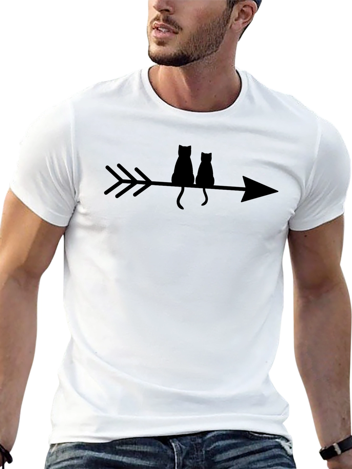 Arrow Cats Graphic T-Shirt