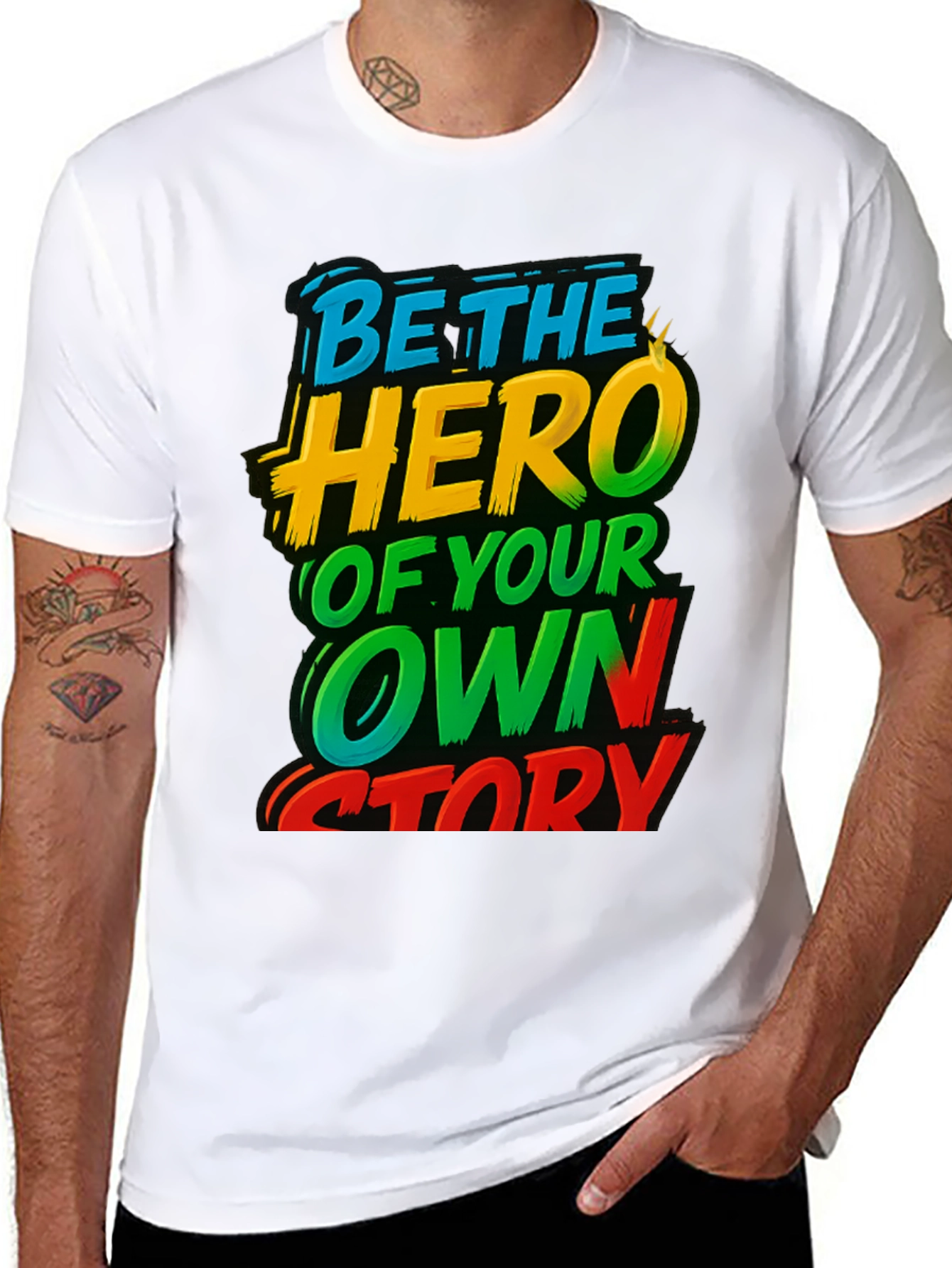 Be The Hero T-Shirt Motivational Tee