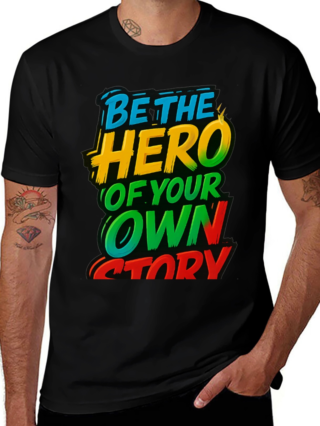 Be The Hero T-Shirt Motivational Tee