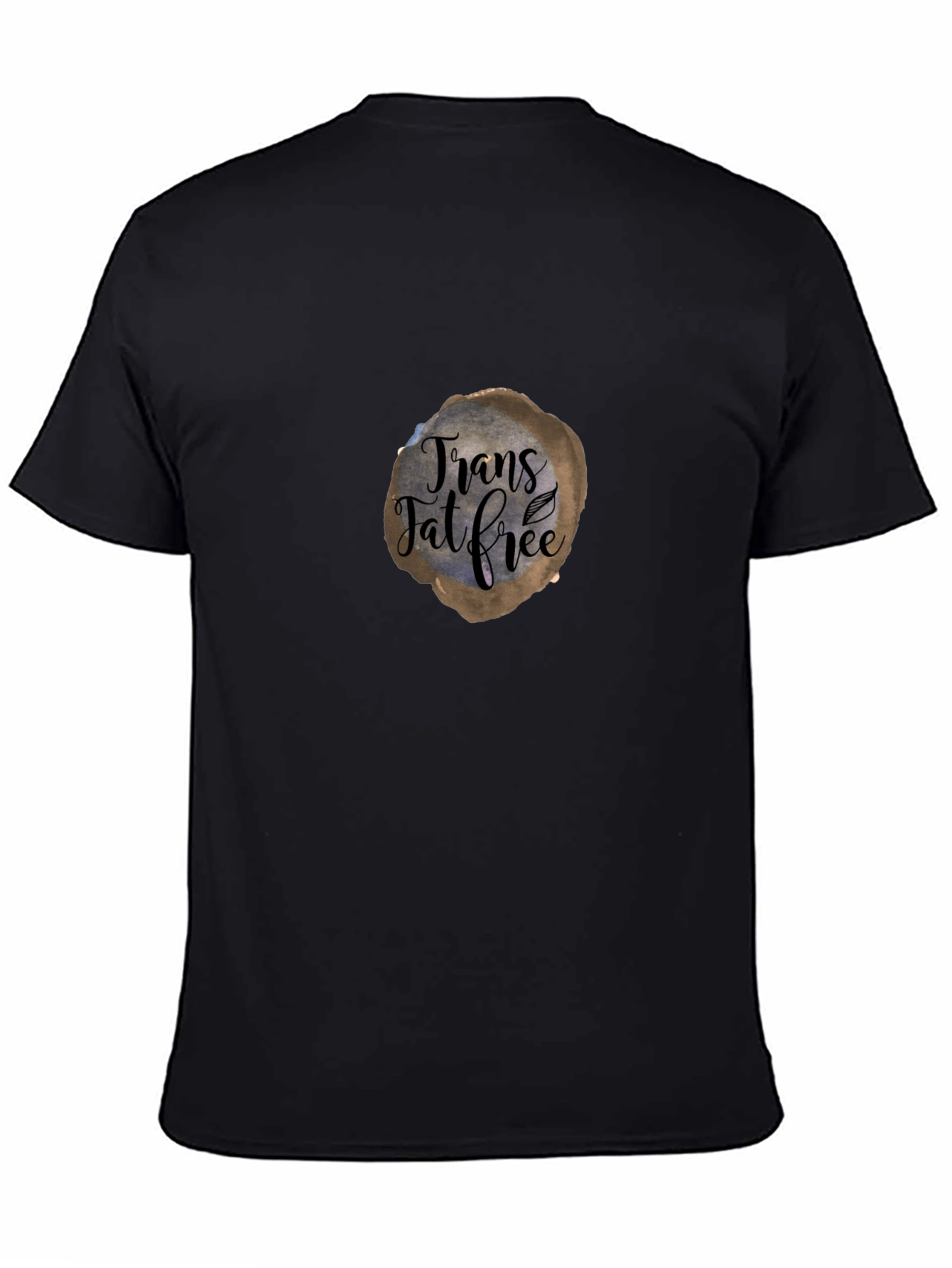 Trans Fat Free Graphic Tee - Unisex Black T-Shirt