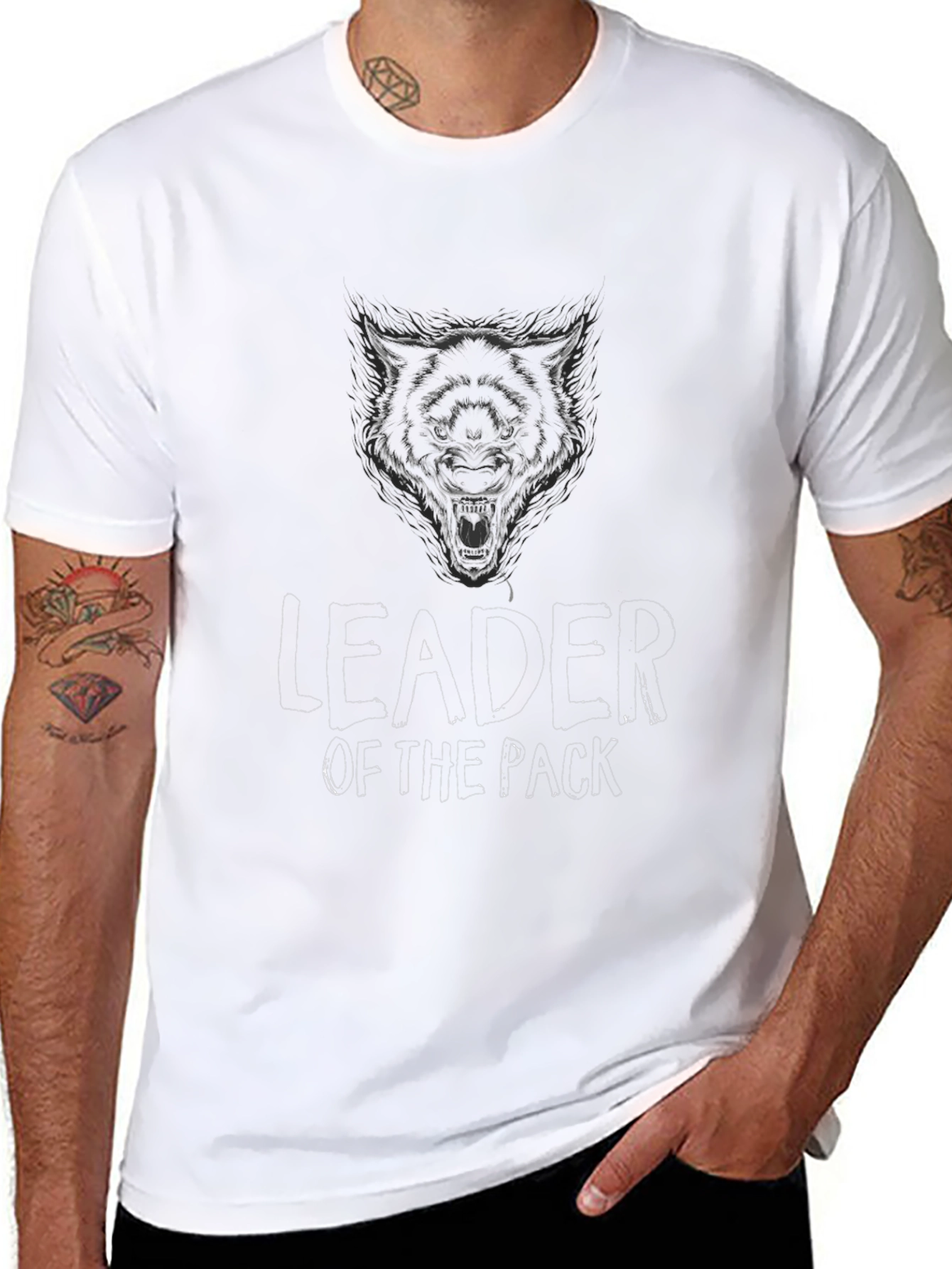 Leader of the Pack Black Graphic Tee