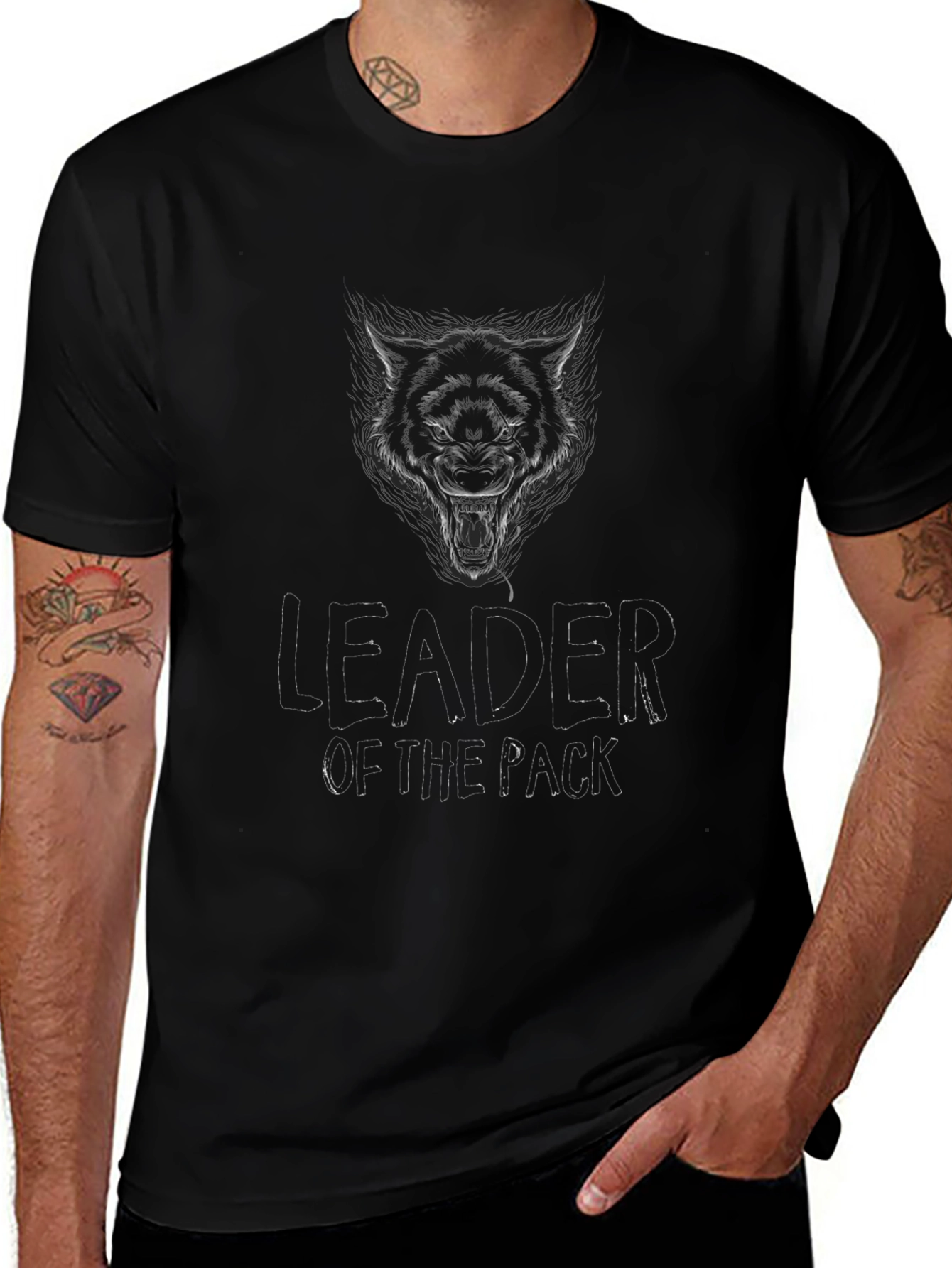 Leader of the Pack Black Graphic Tee