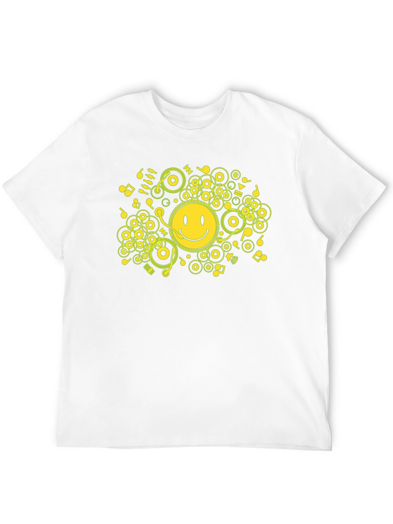 Smiley Face DJ Music T-Shirt