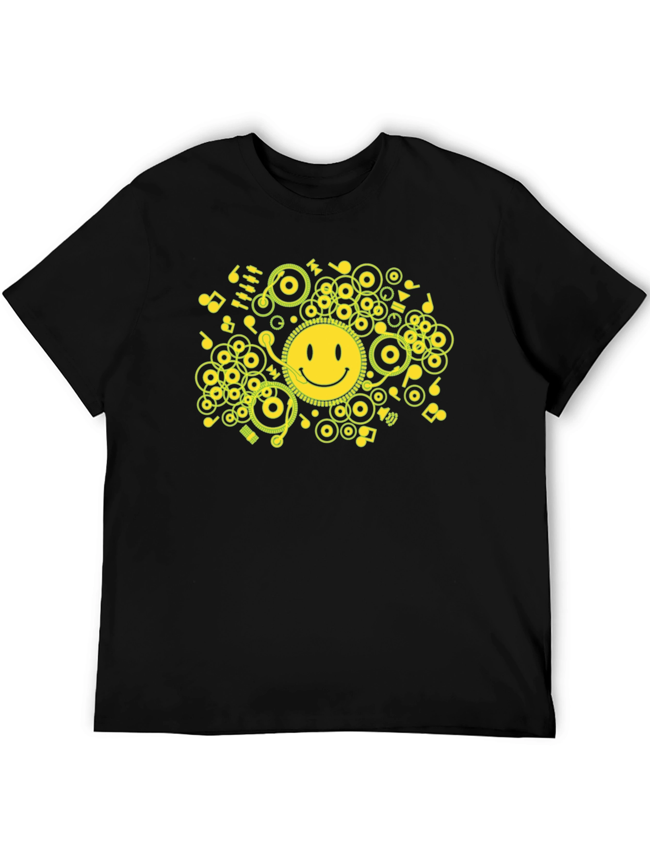 Smiley Face DJ Music T-Shirt