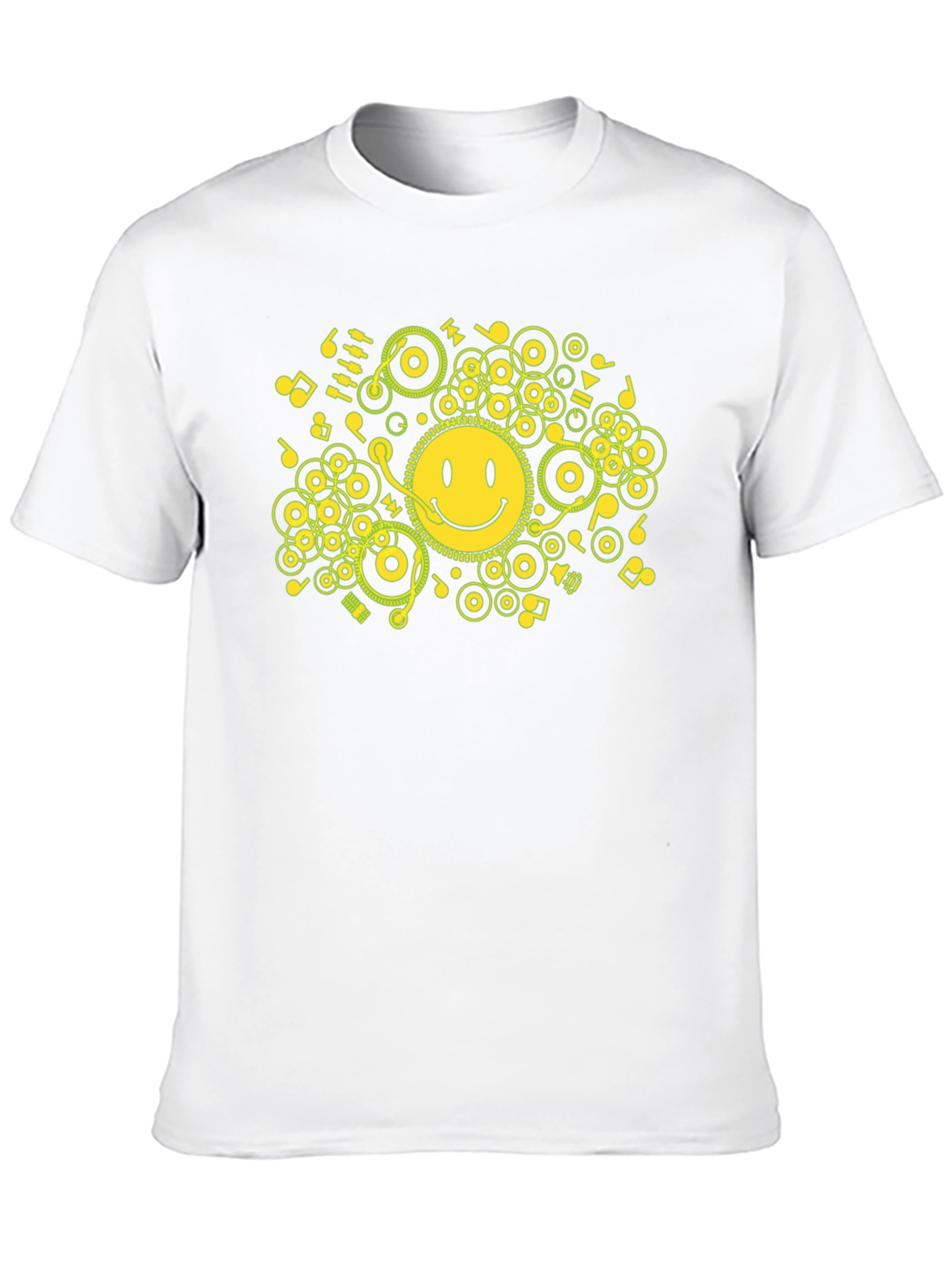 Smiley Face DJ Music T-Shirt