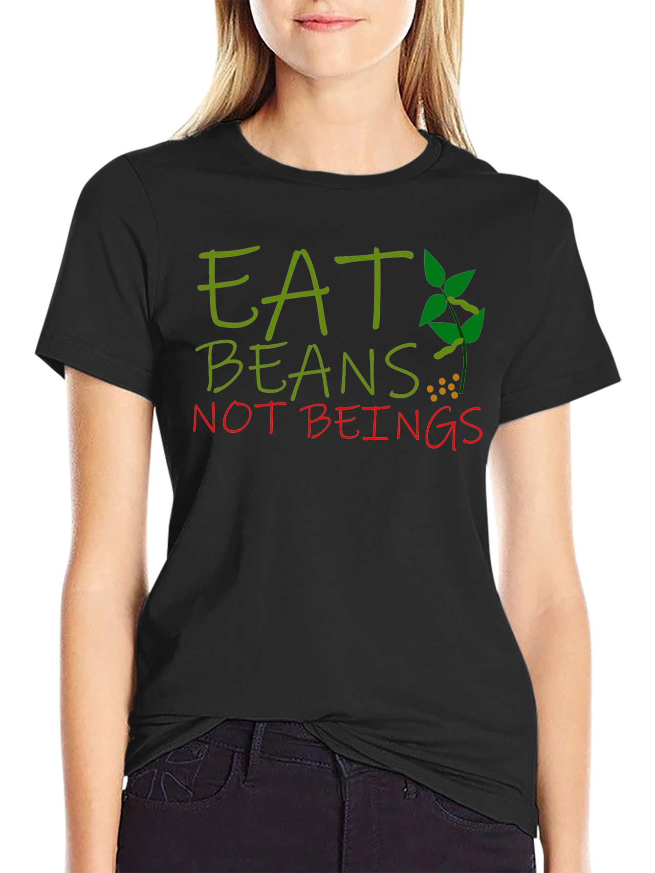 Eat Beans Not Beings Vegan T-Shirt