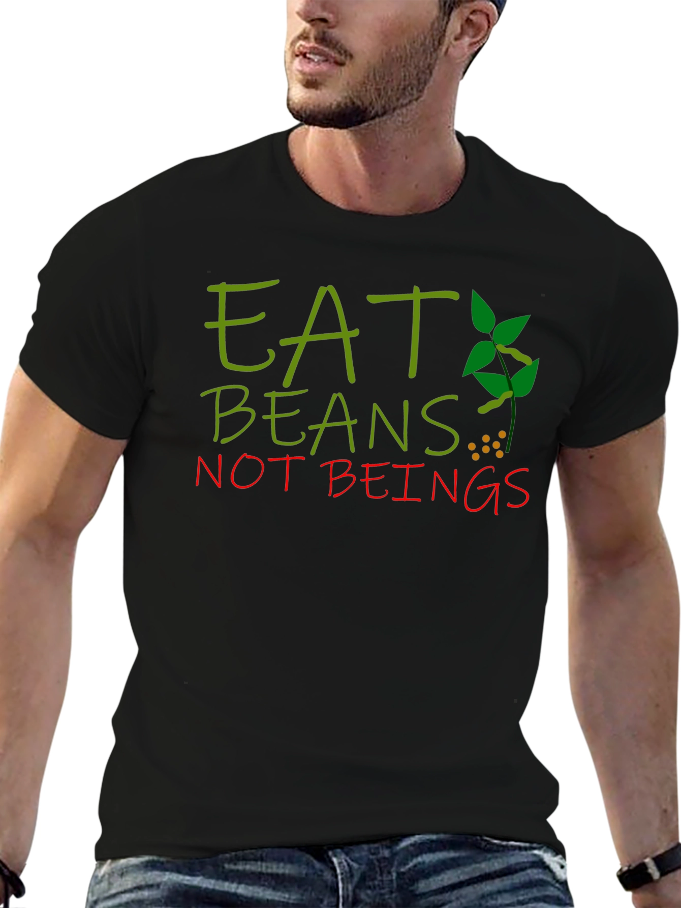 Eat Beans Not Beings Vegan T-Shirt