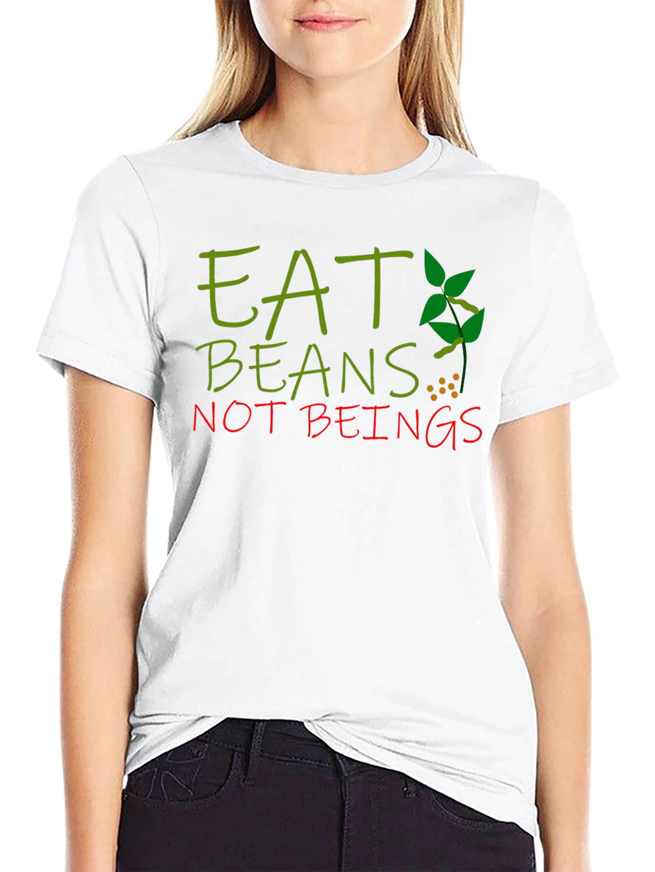 Eat Beans Not Beings Vegan T-Shirt