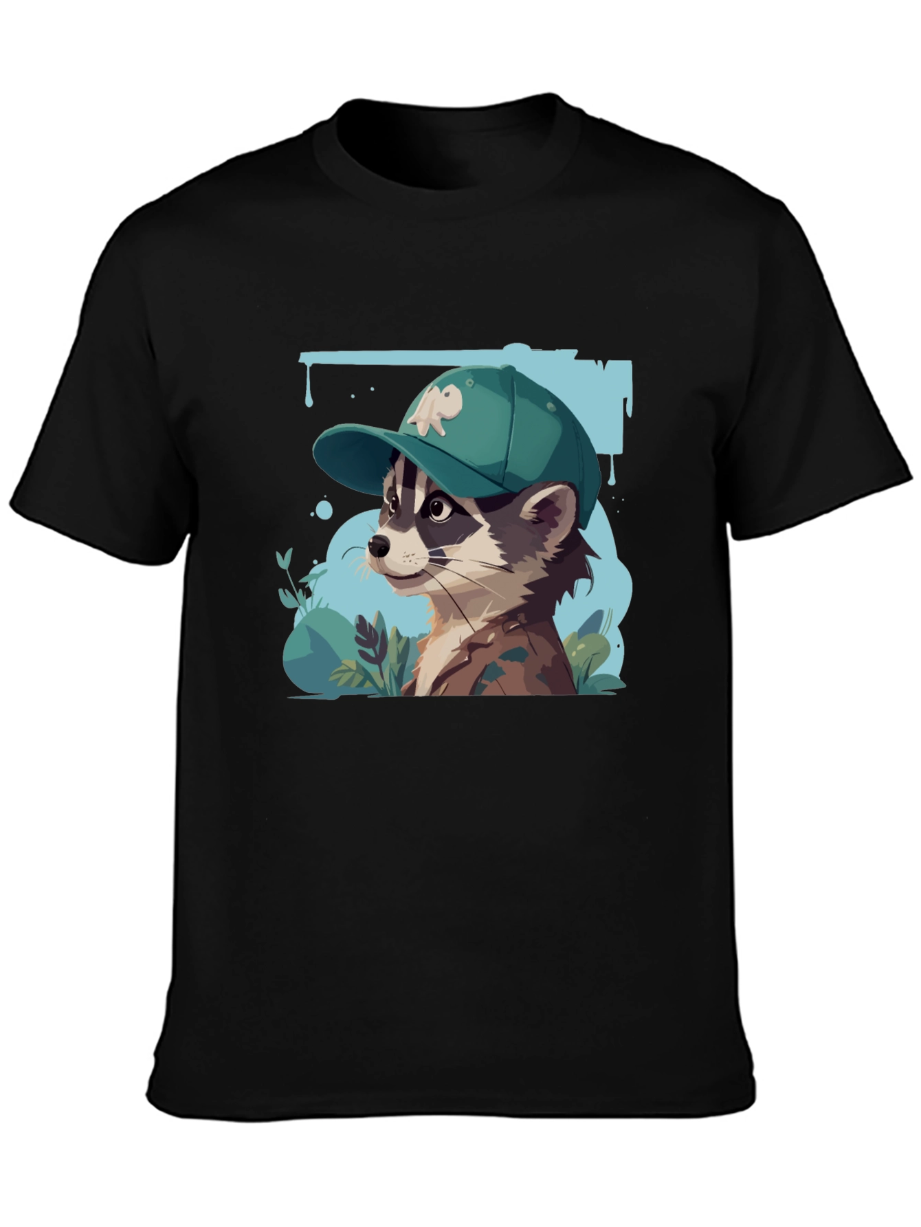Raccoon Graphic Tee - Urban Style