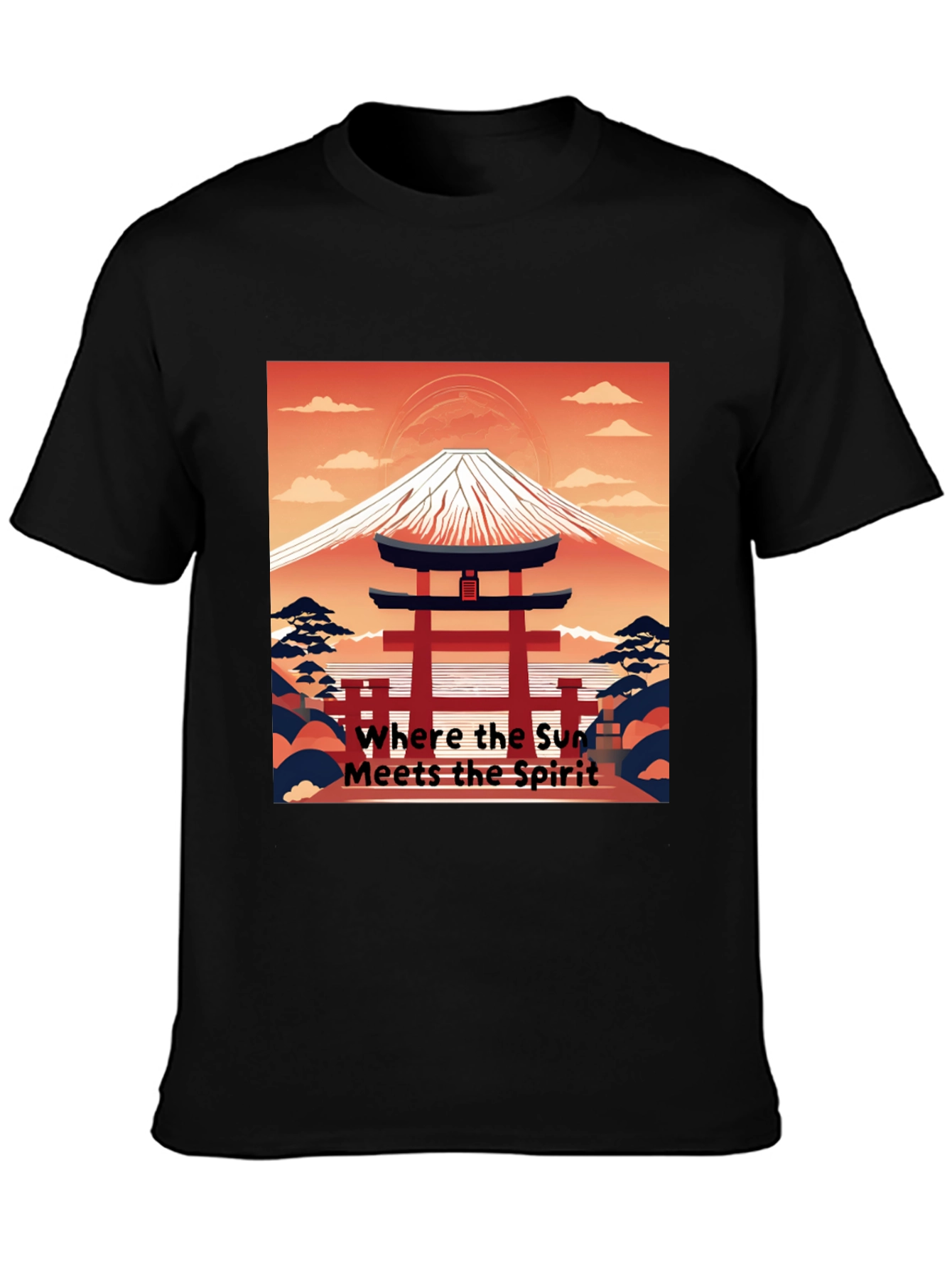 Japanese Mt. Fuji Graphic Tee
