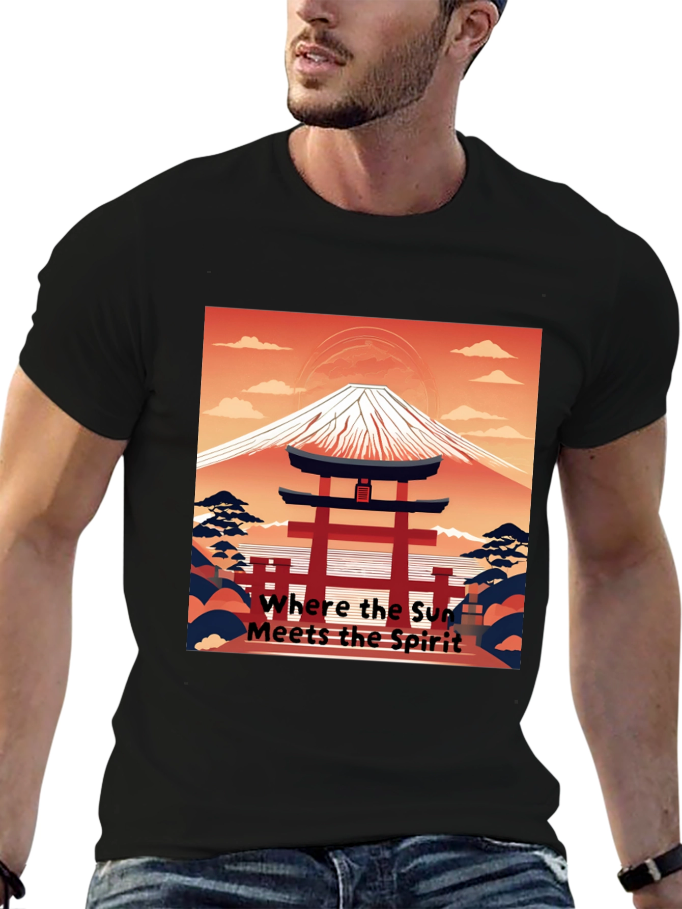 Japanese Mt. Fuji Graphic Tee
