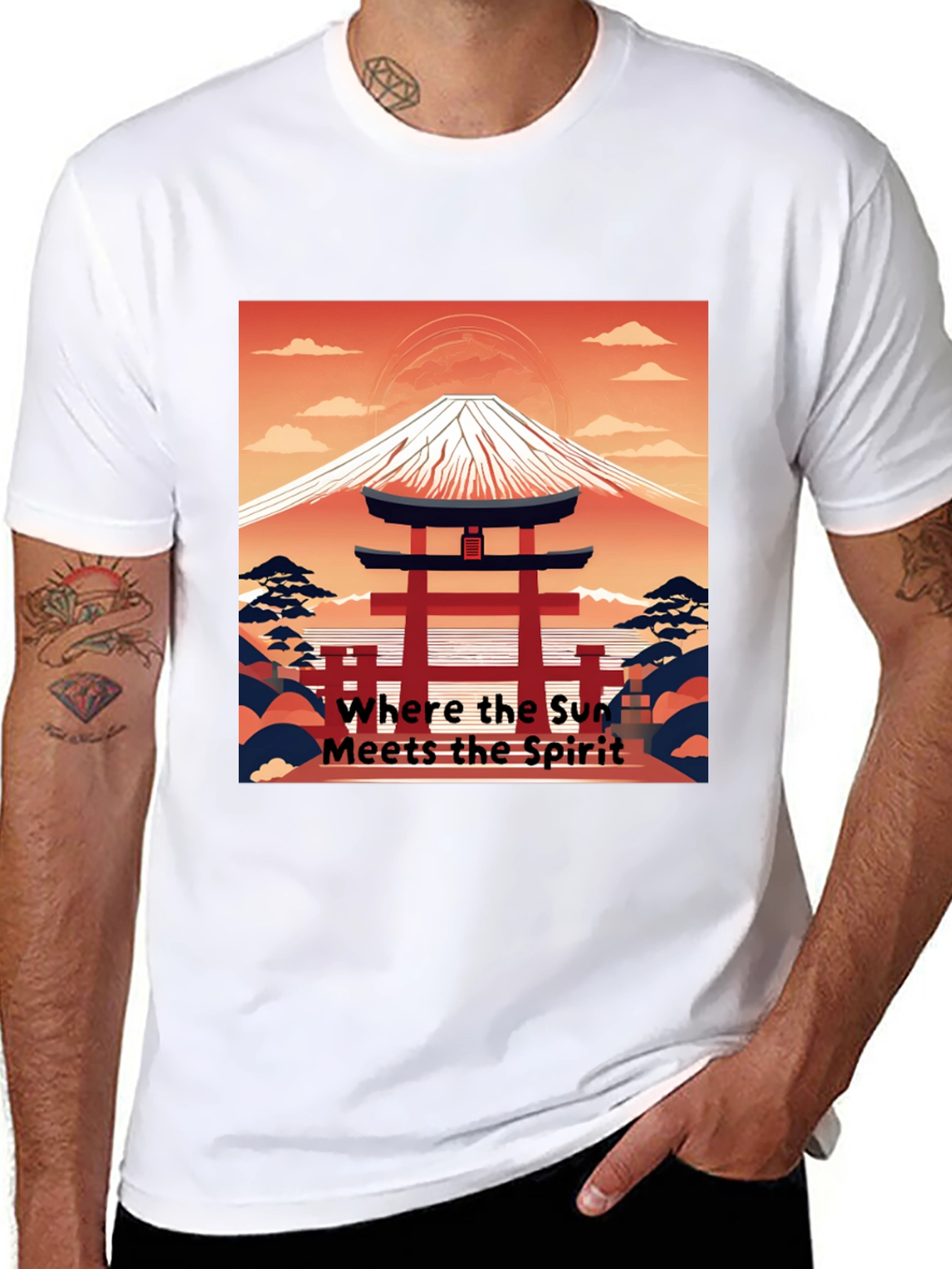 Japanese Mt. Fuji Graphic Tee