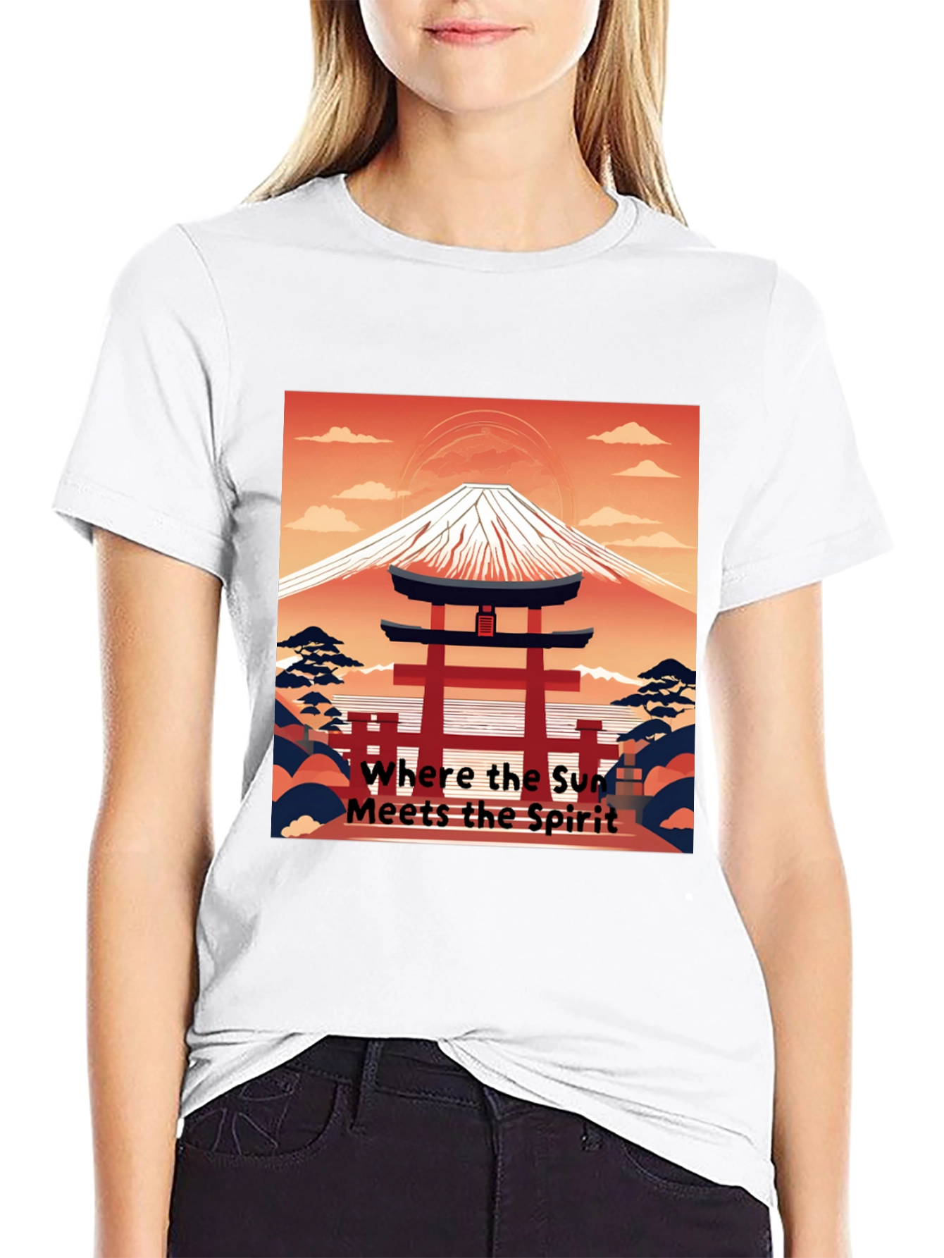 Japanese Mt. Fuji Graphic Tee