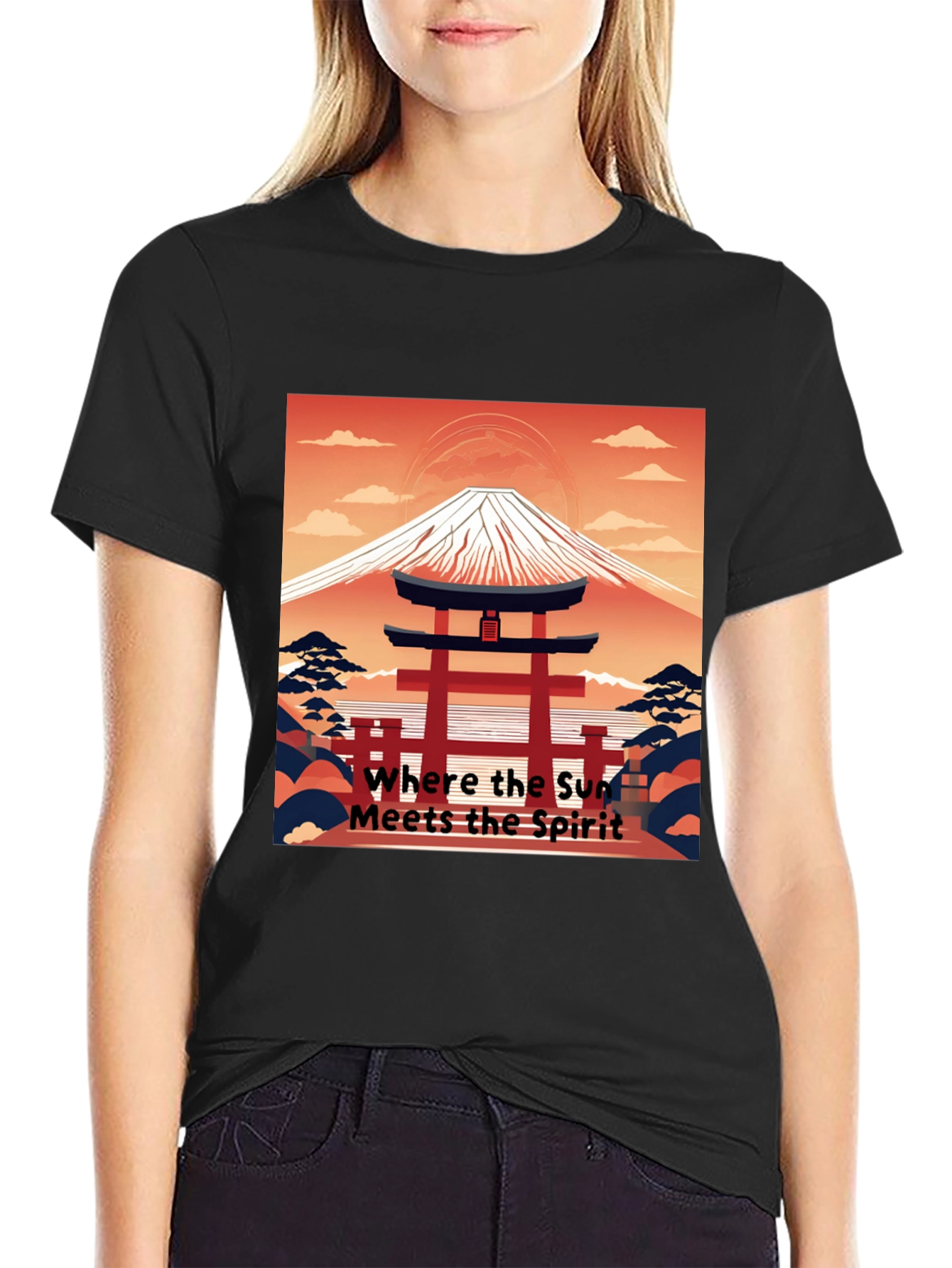 Japanese Mt. Fuji Graphic Tee