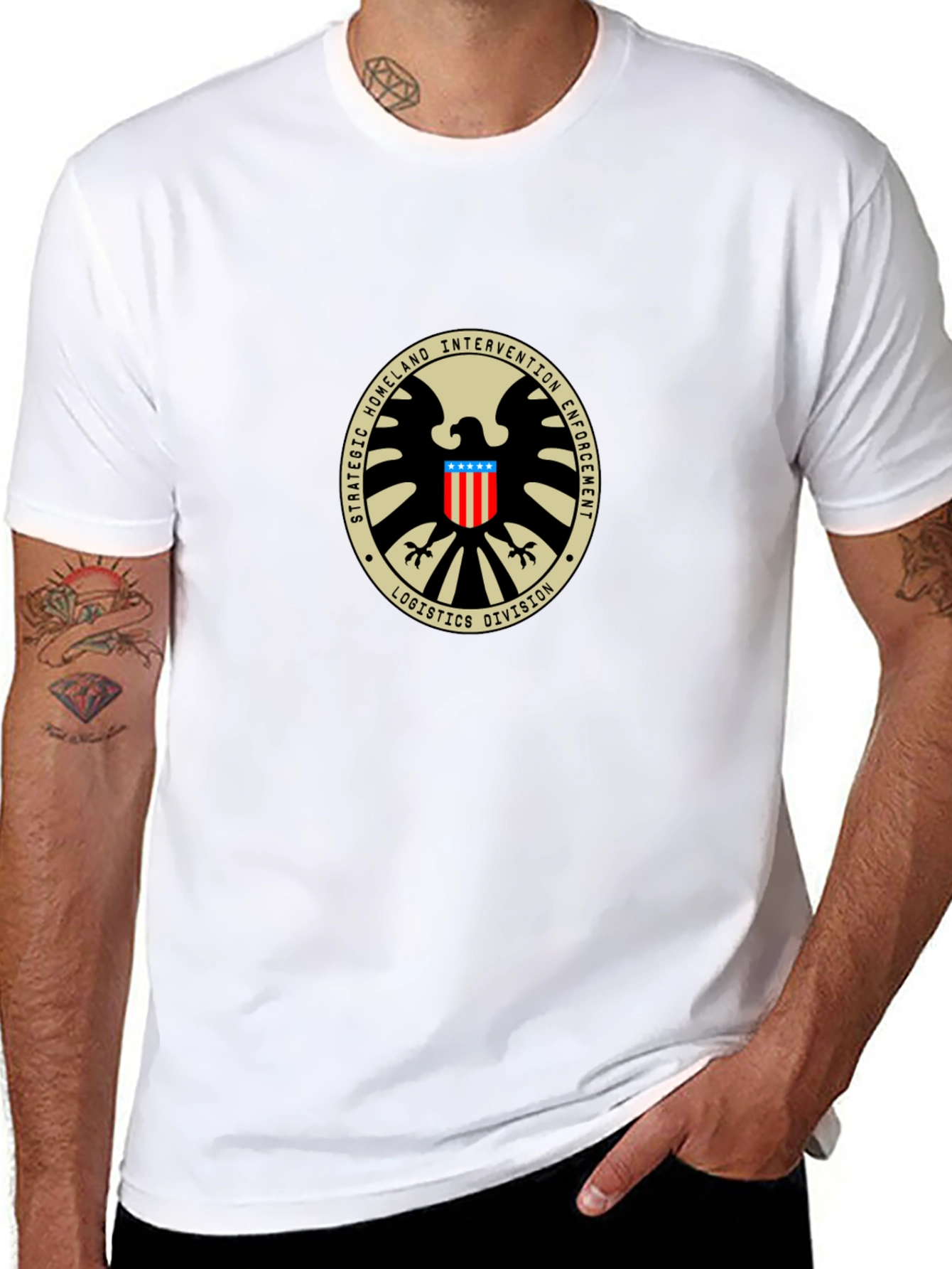 S.H.I.E.L.D. Logistics Division Black T-Shirt