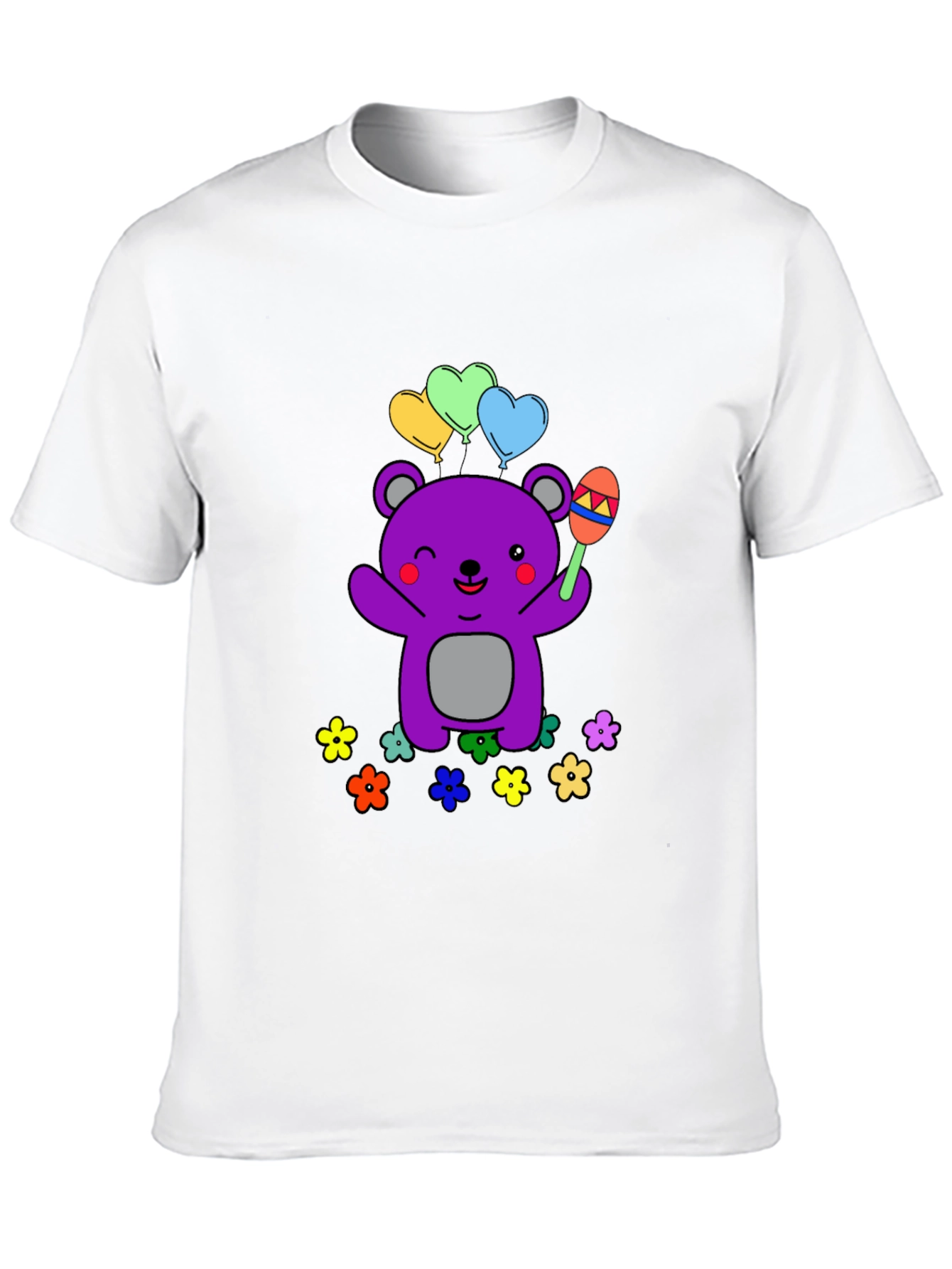 Cute Cartoon Bear Graphic Tee