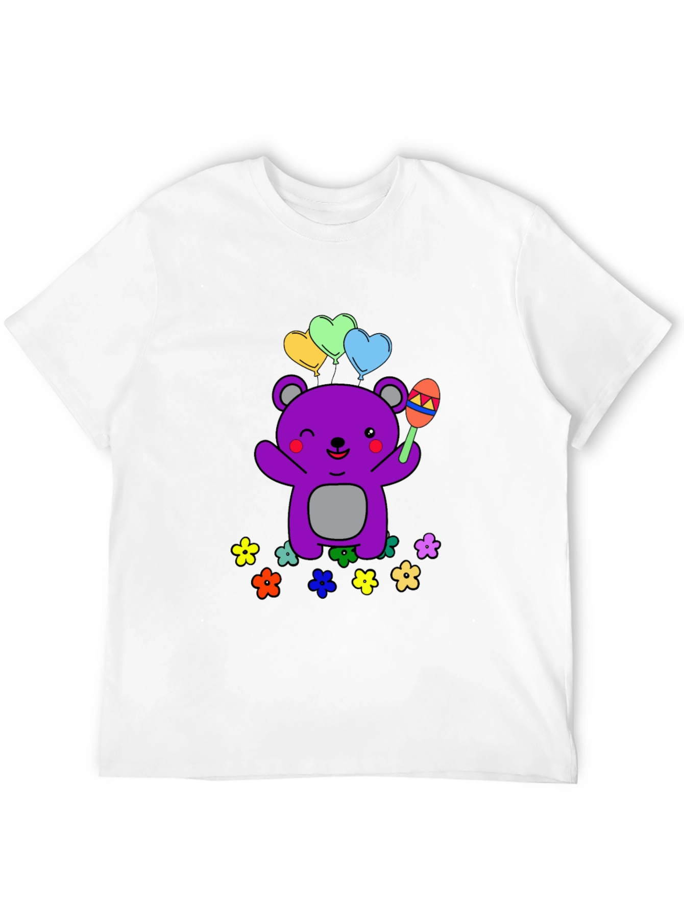 Cute Cartoon Bear Graphic Tee
