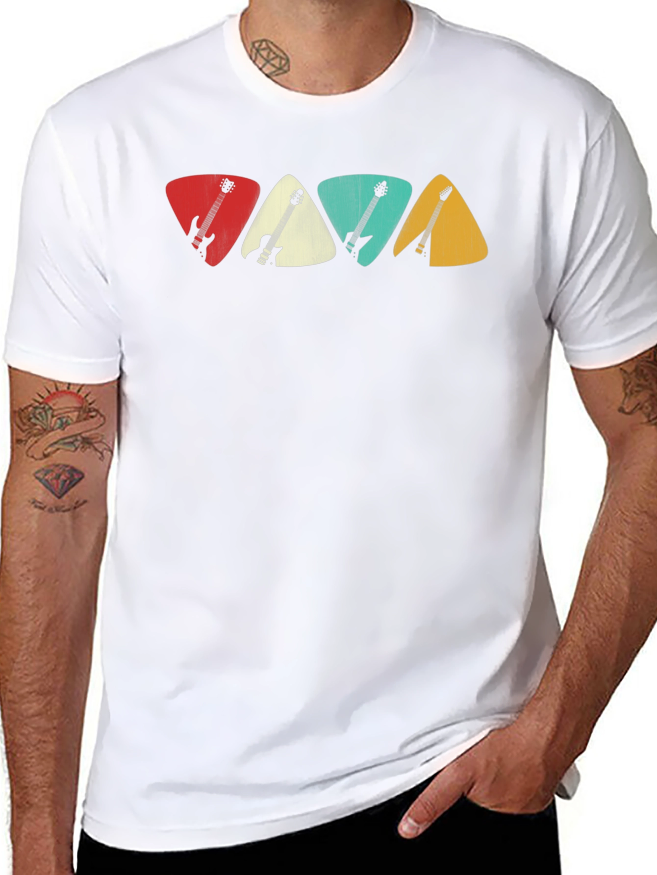 Guitar Pick T-Shirt: Musician Style