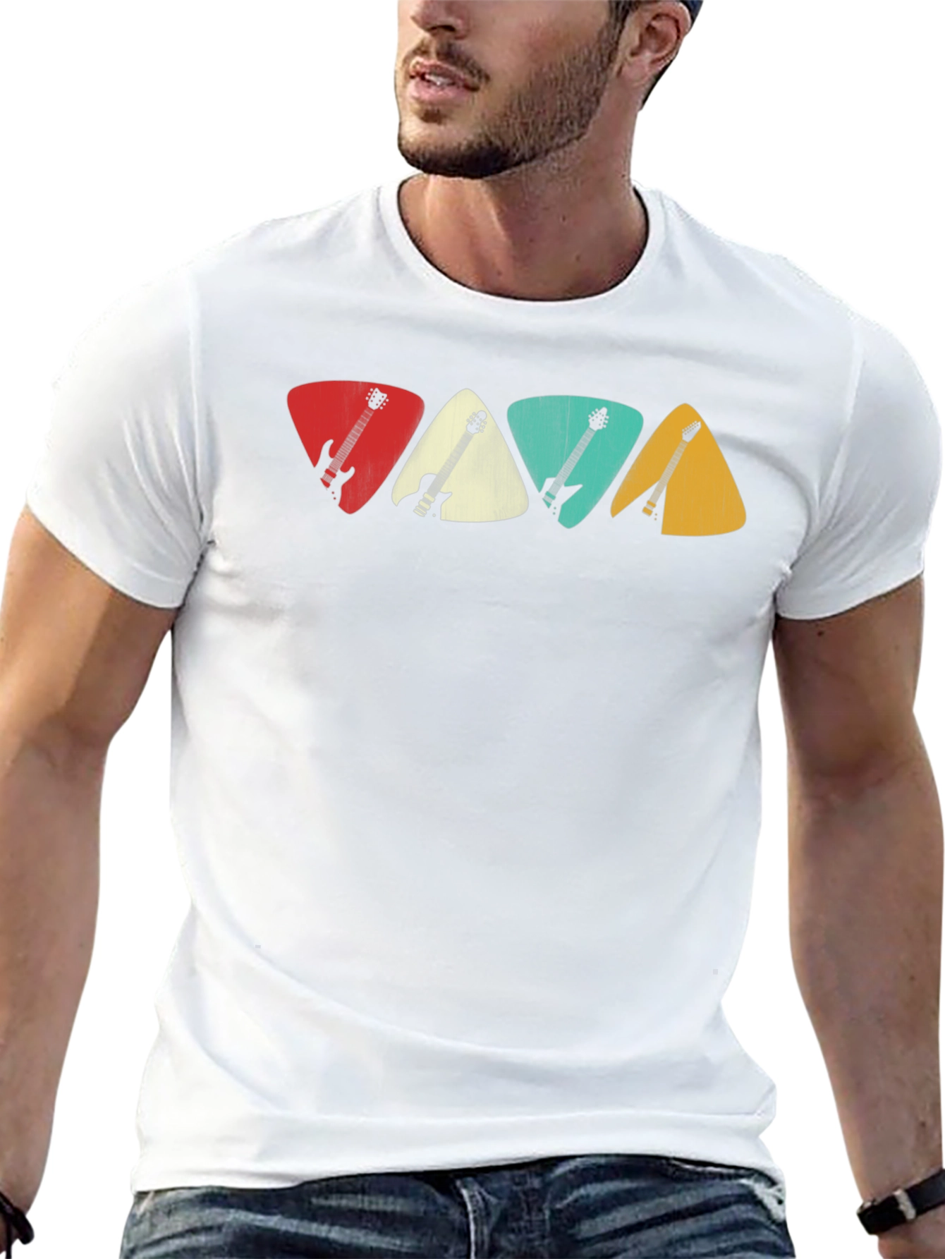 Guitar Pick T-Shirt: Musician Style