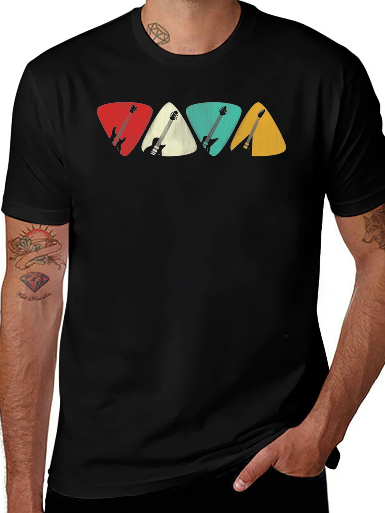 Guitar Pick T-Shirt: Musician Style