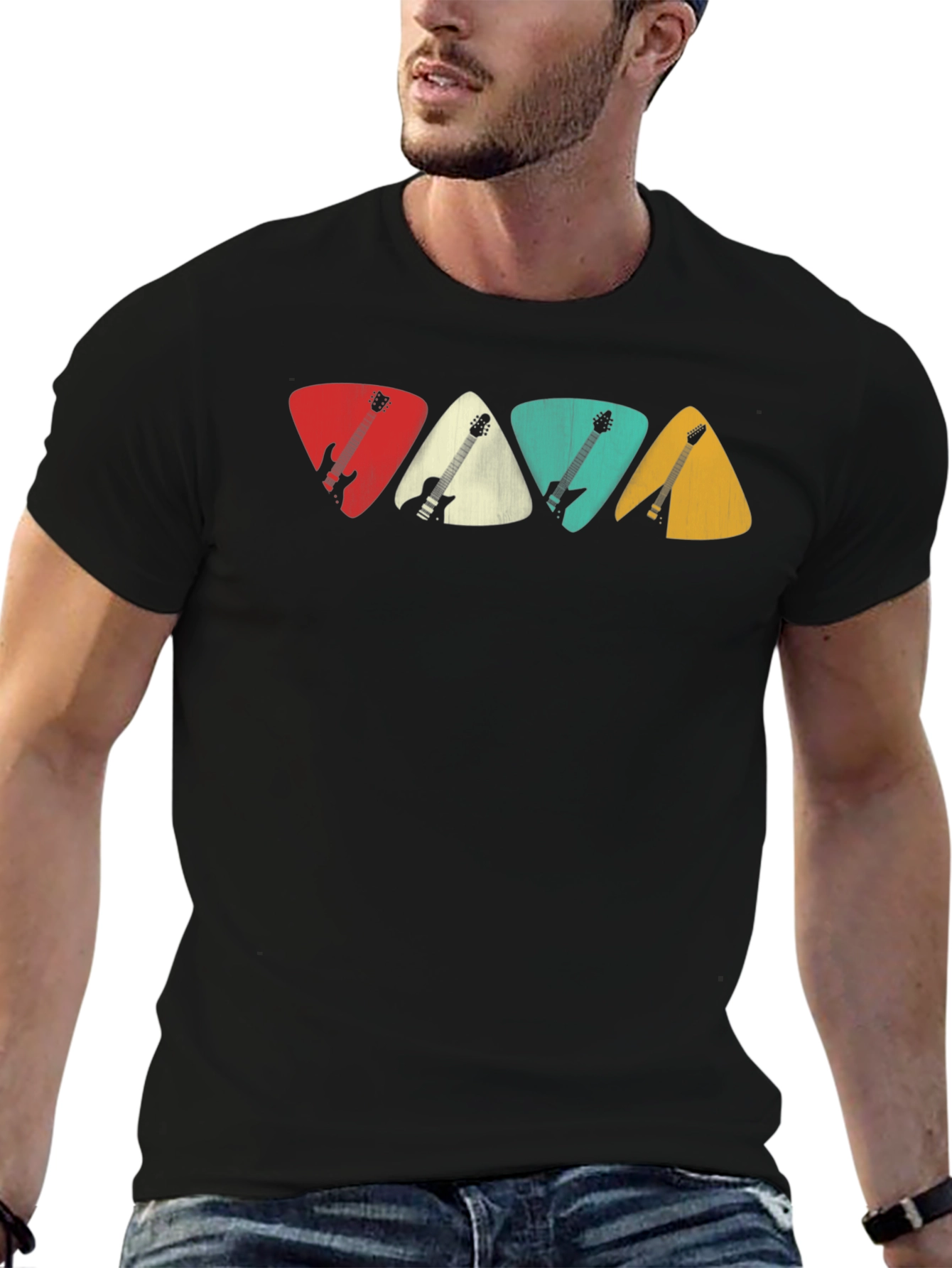 Guitar Pick T-Shirt: Musician Style