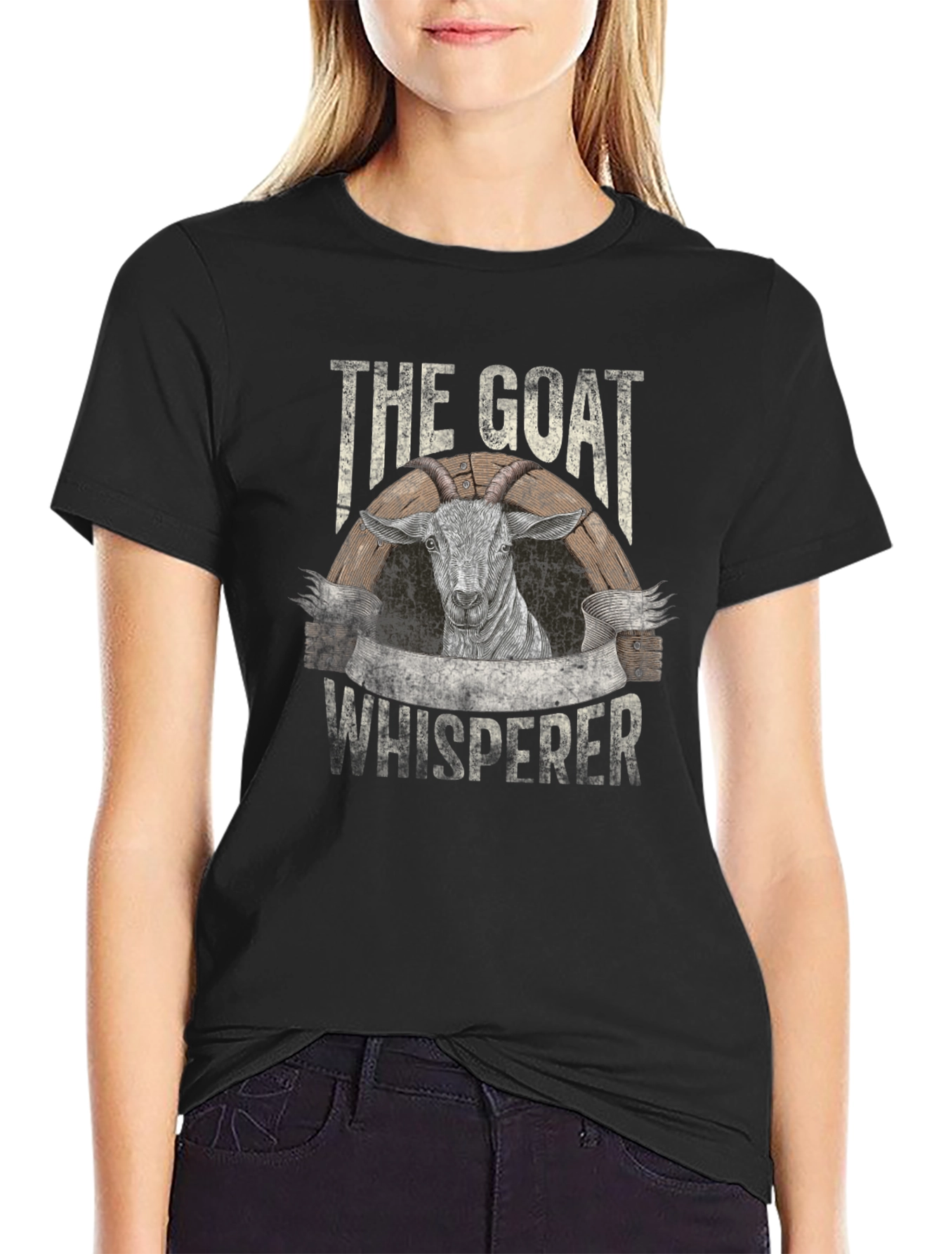 The Goat Whisperer T-Shirt - Black Graphic Tee